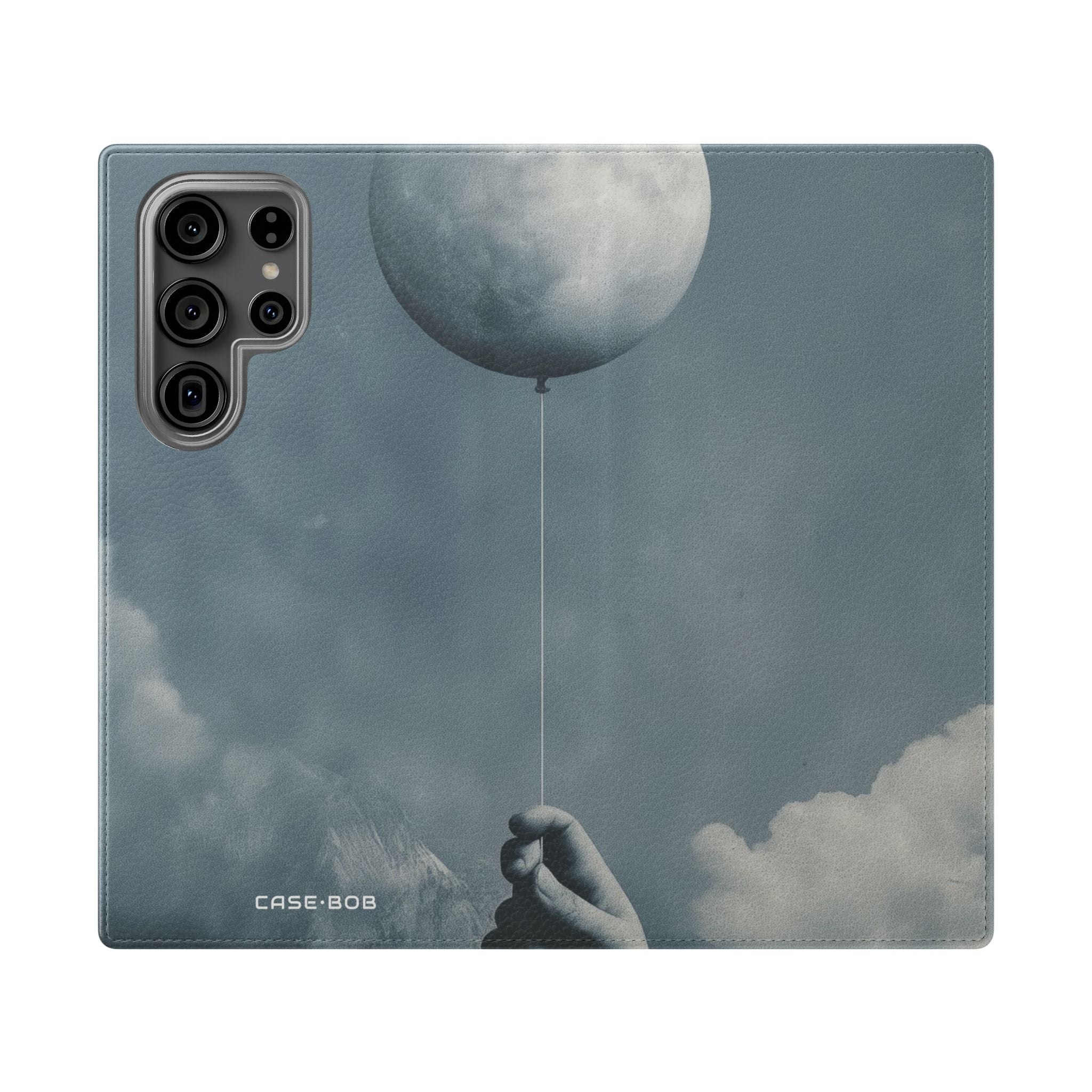 Moon Balloon Blue - Samsung S23 Ultra Case - Wallet