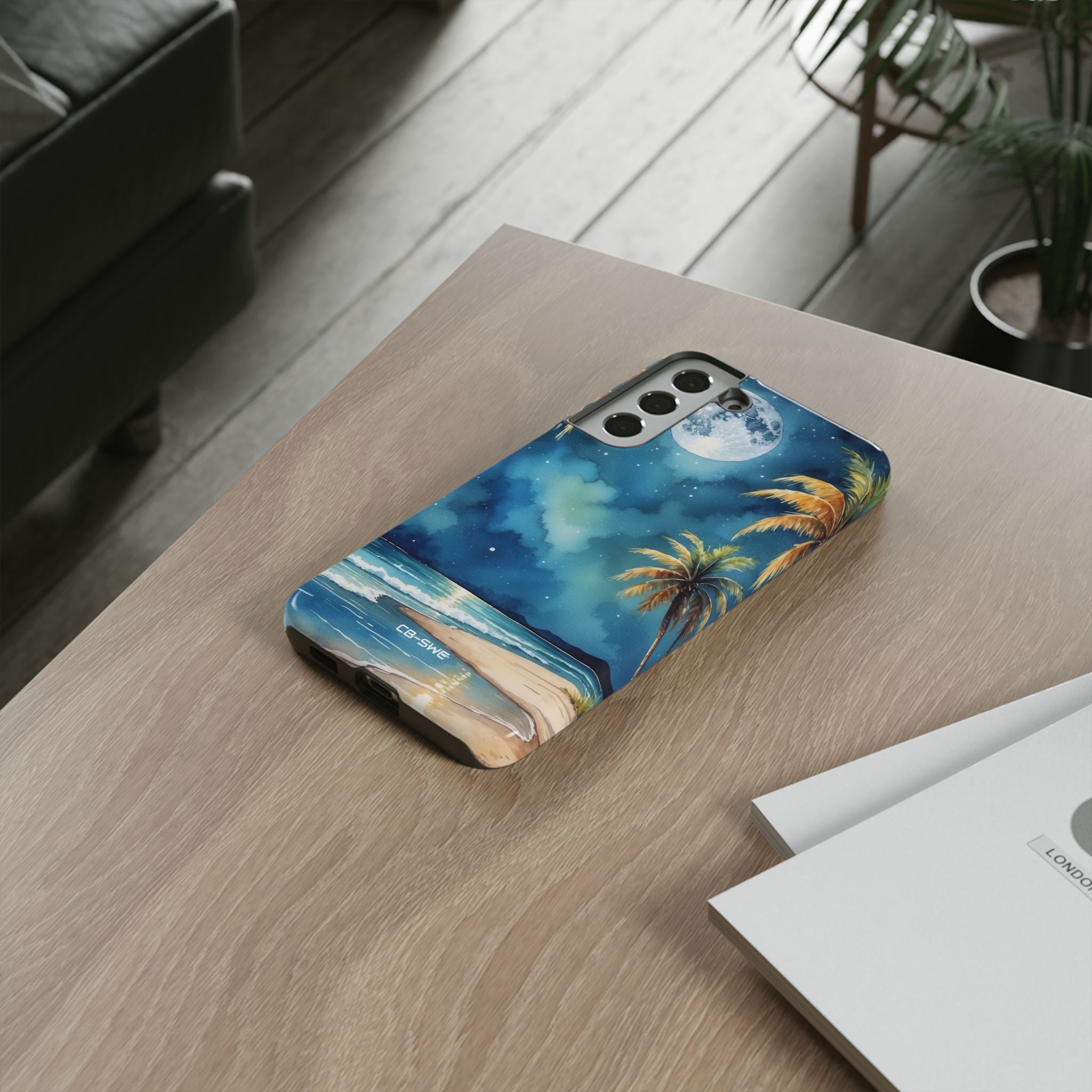 Moonlight Kisses Waves - Samsung Case