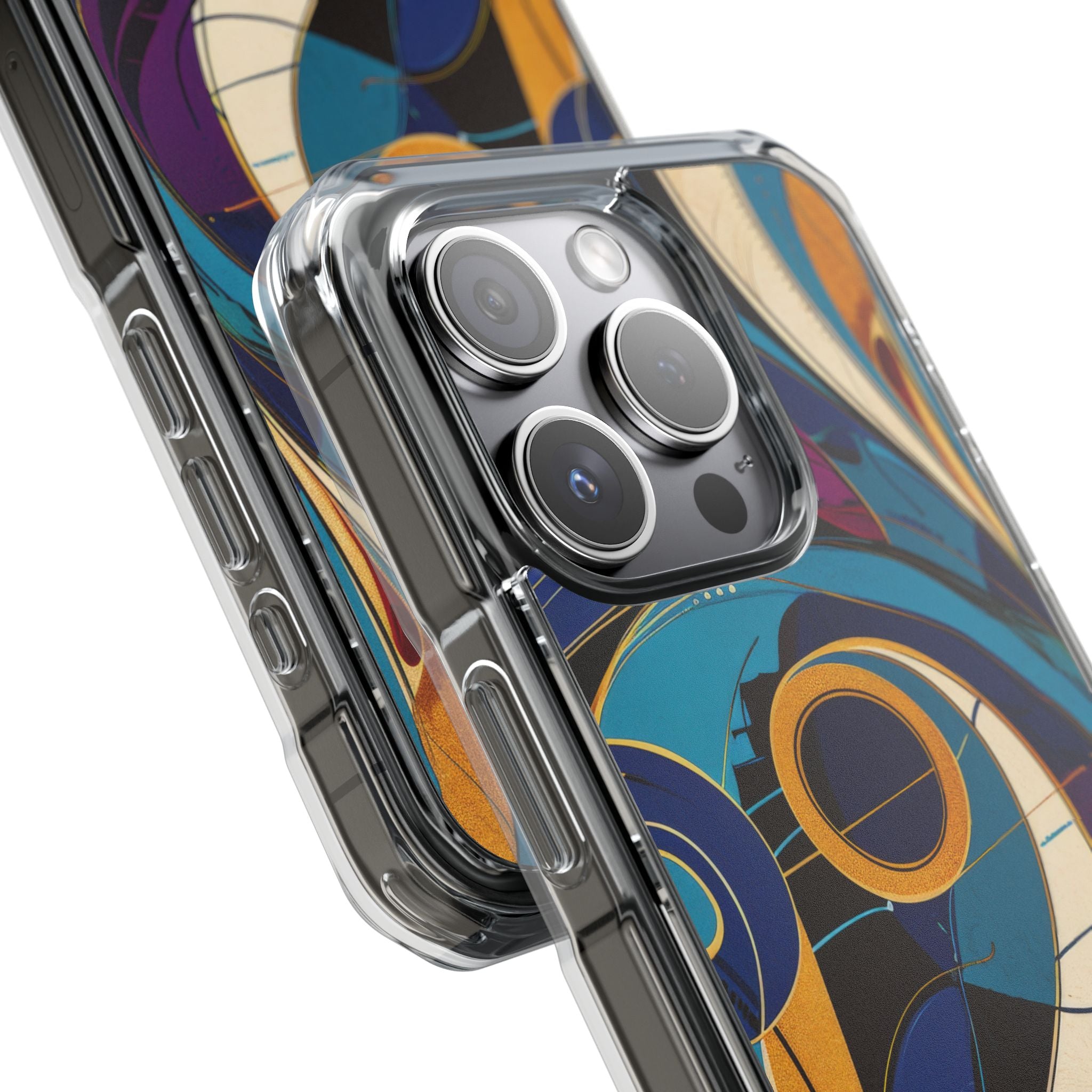 Swirling Copper Dreams iPhone 15 - Impact Clear+