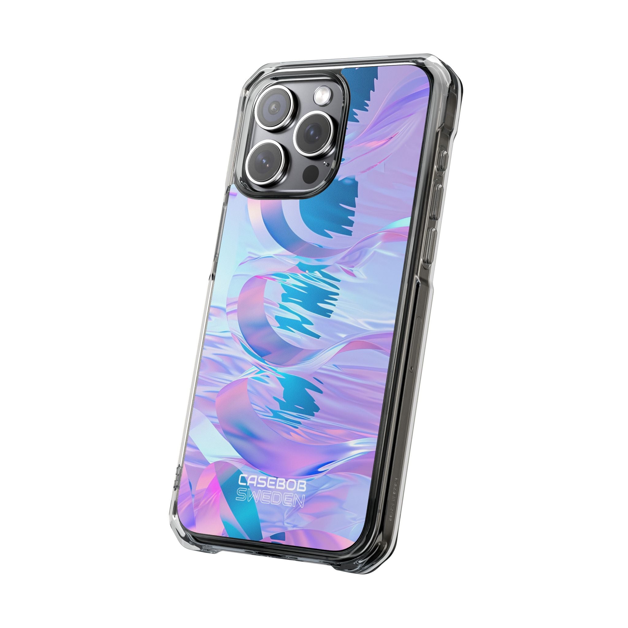Iridescent Flowing Waves iPhone 15 - Impact Clear+