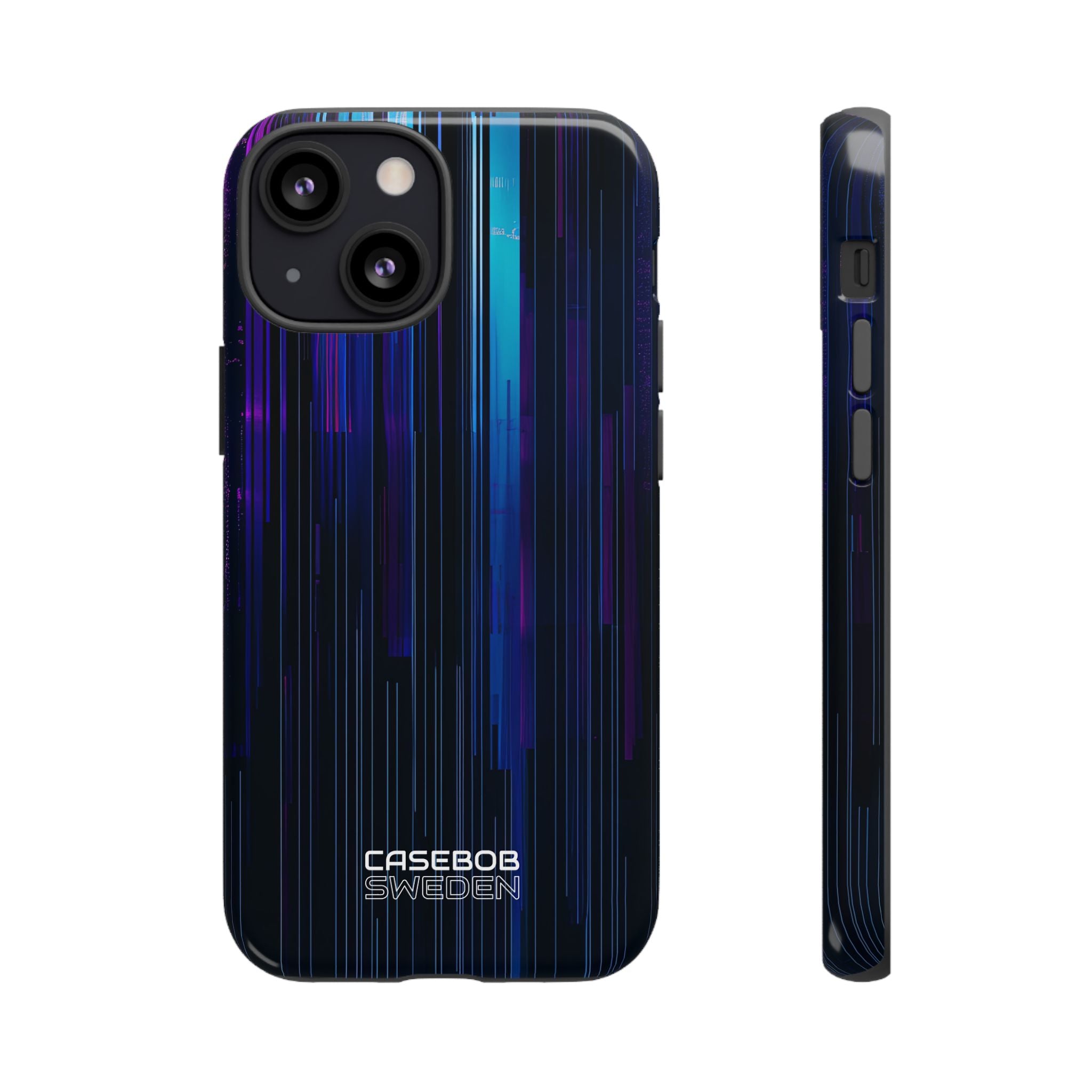 Neon Glitch Stripes iPhone 13 - Tough