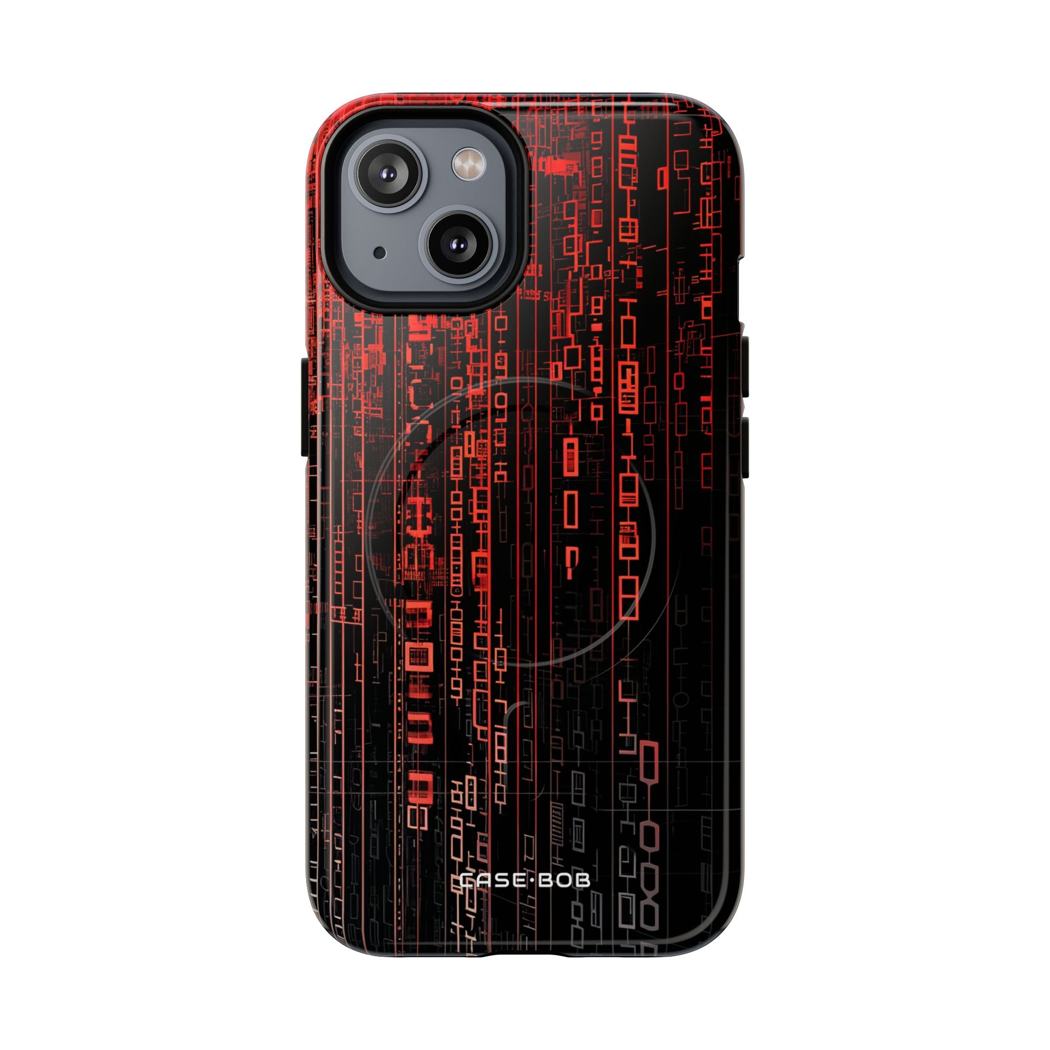 Crimson Glyphs iPhone 14 Case - Tough+