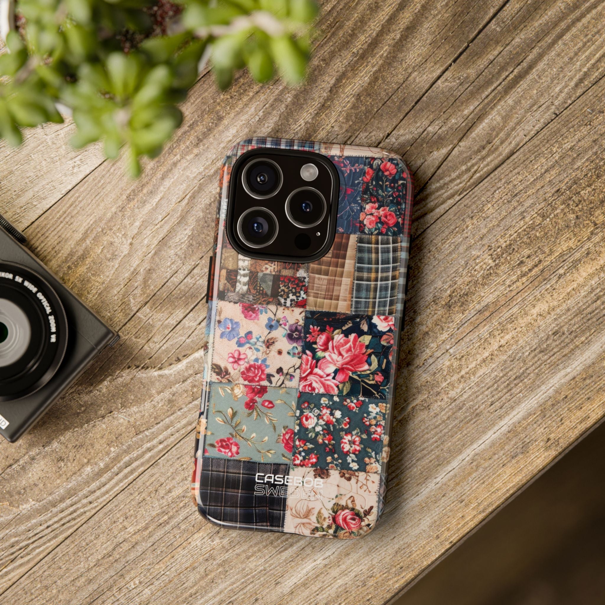 Patchwork Floral Quilt iPhone 16 - Tough
