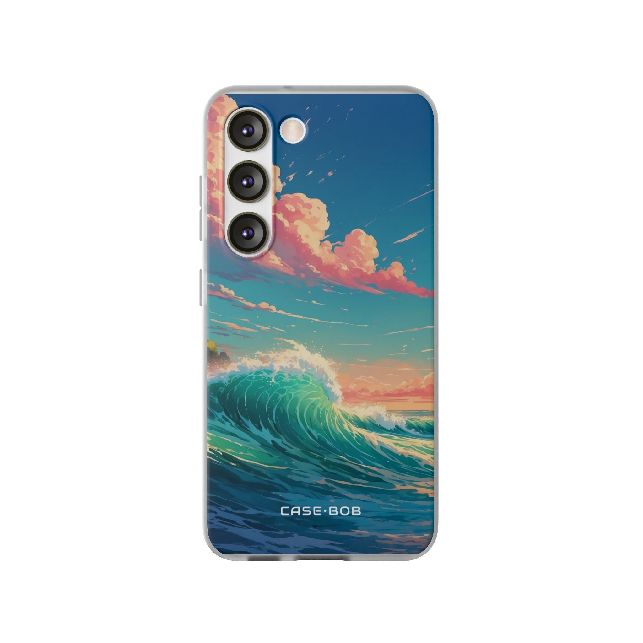 Turquoise Curl Samsung S23 Case - Soft