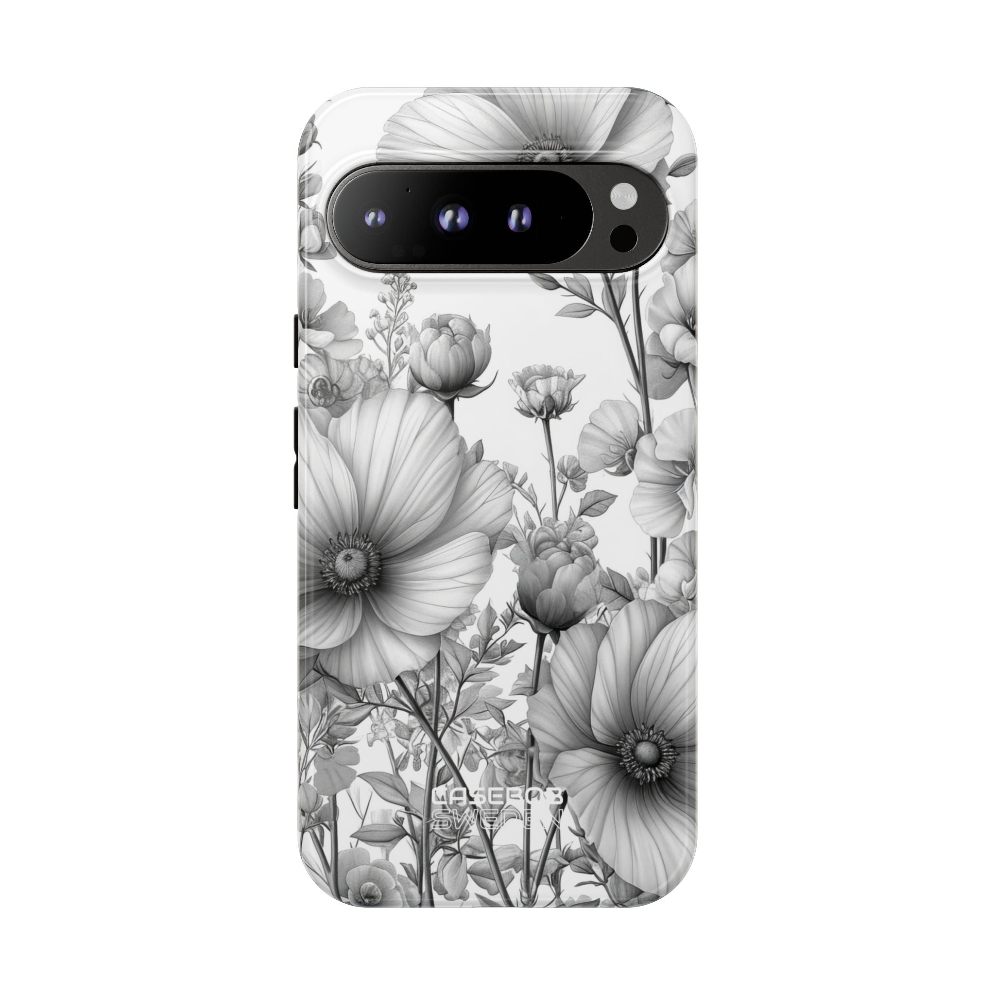 Vintage Floral Etching Google Pixel 9 - Tough