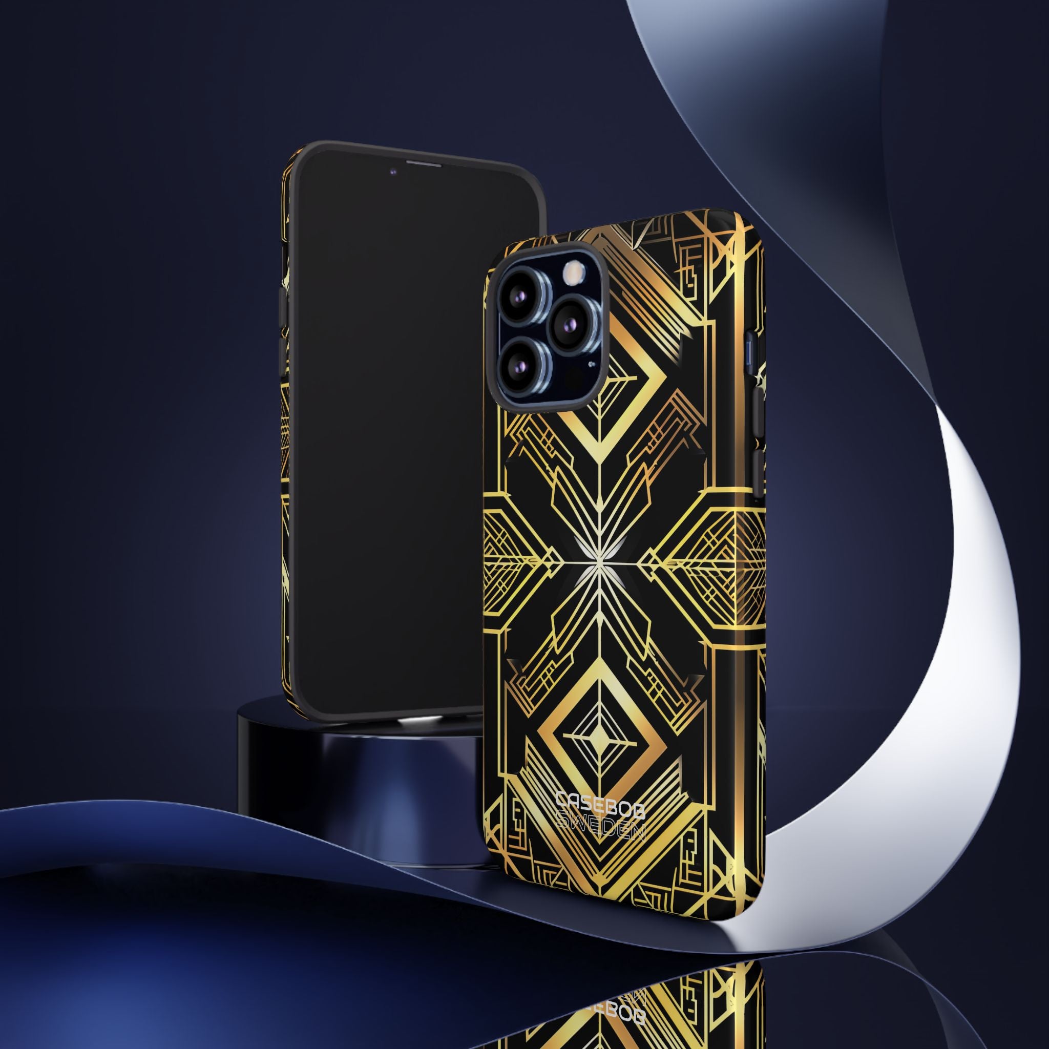 Golden Geometric Symphony iPhone 13 - Tough