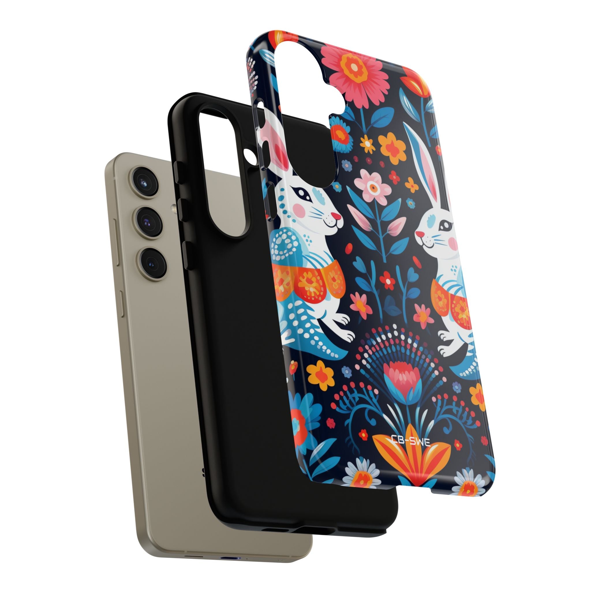 Bunnies Hop Flowers - Samsung Case