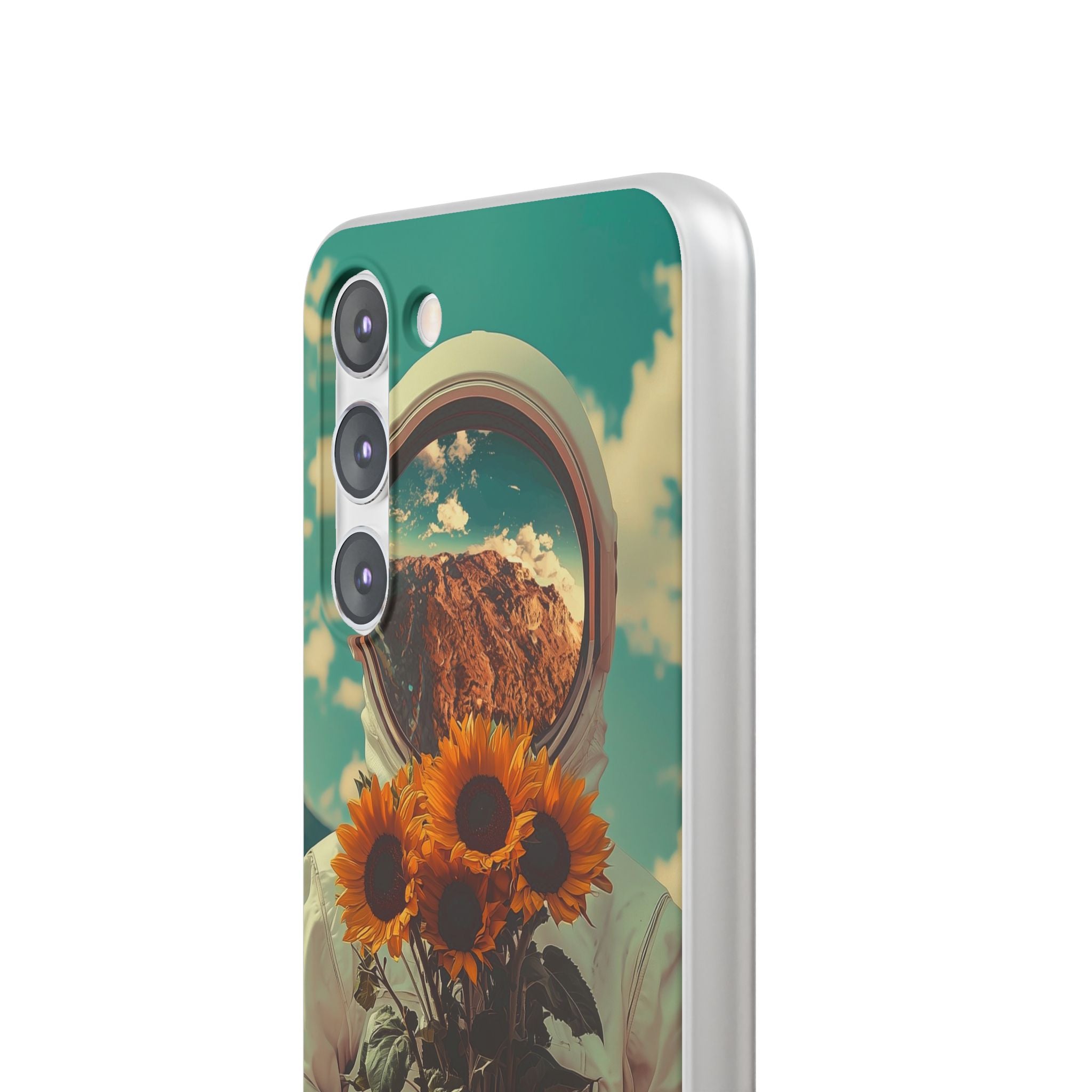 Sunflower Astronaut Samsung S23 Plus Case - Soft