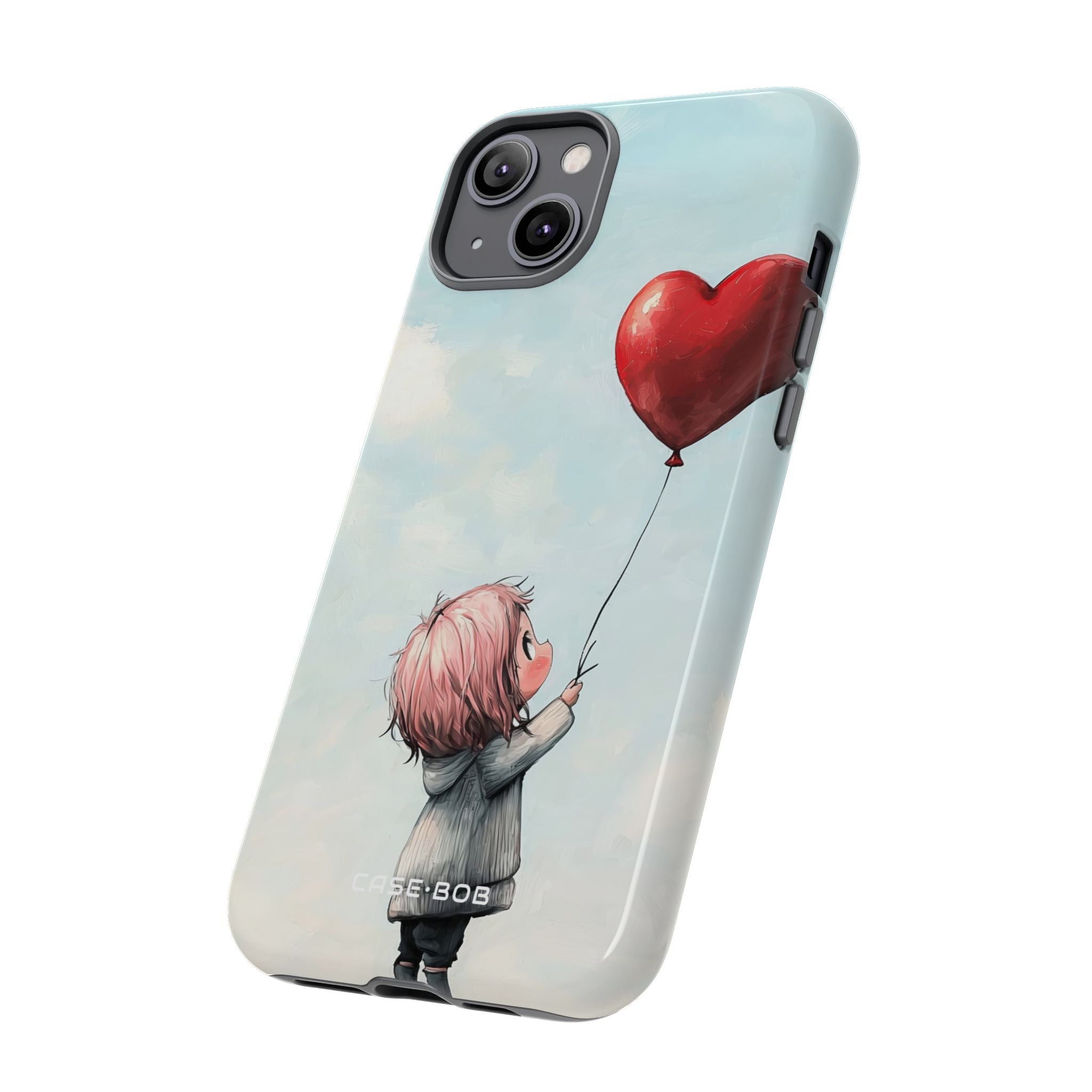 Heart Balloon Glow iPhone 14 Plus Case - Tough
