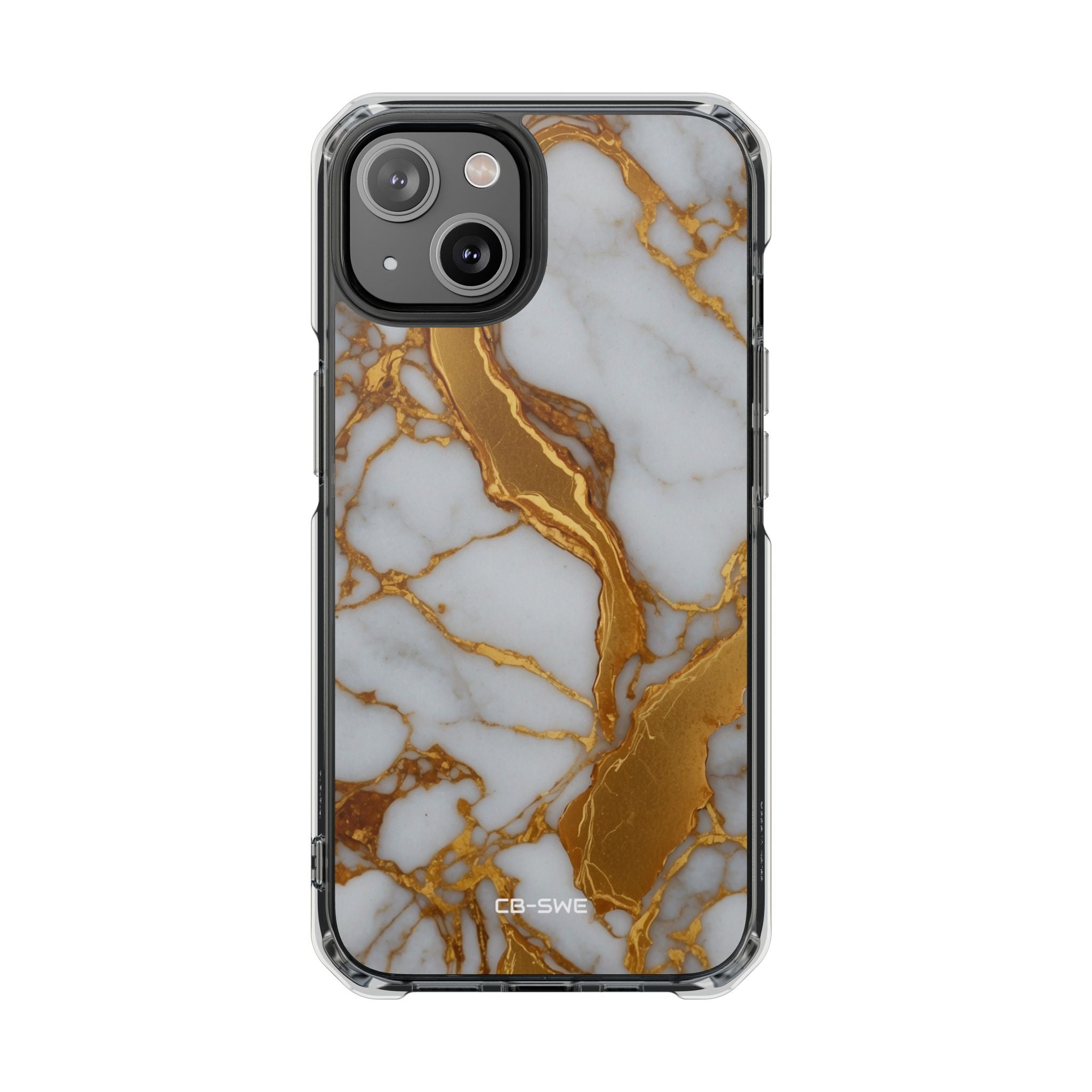 Golden Veins Flow iPhone Case - Impact