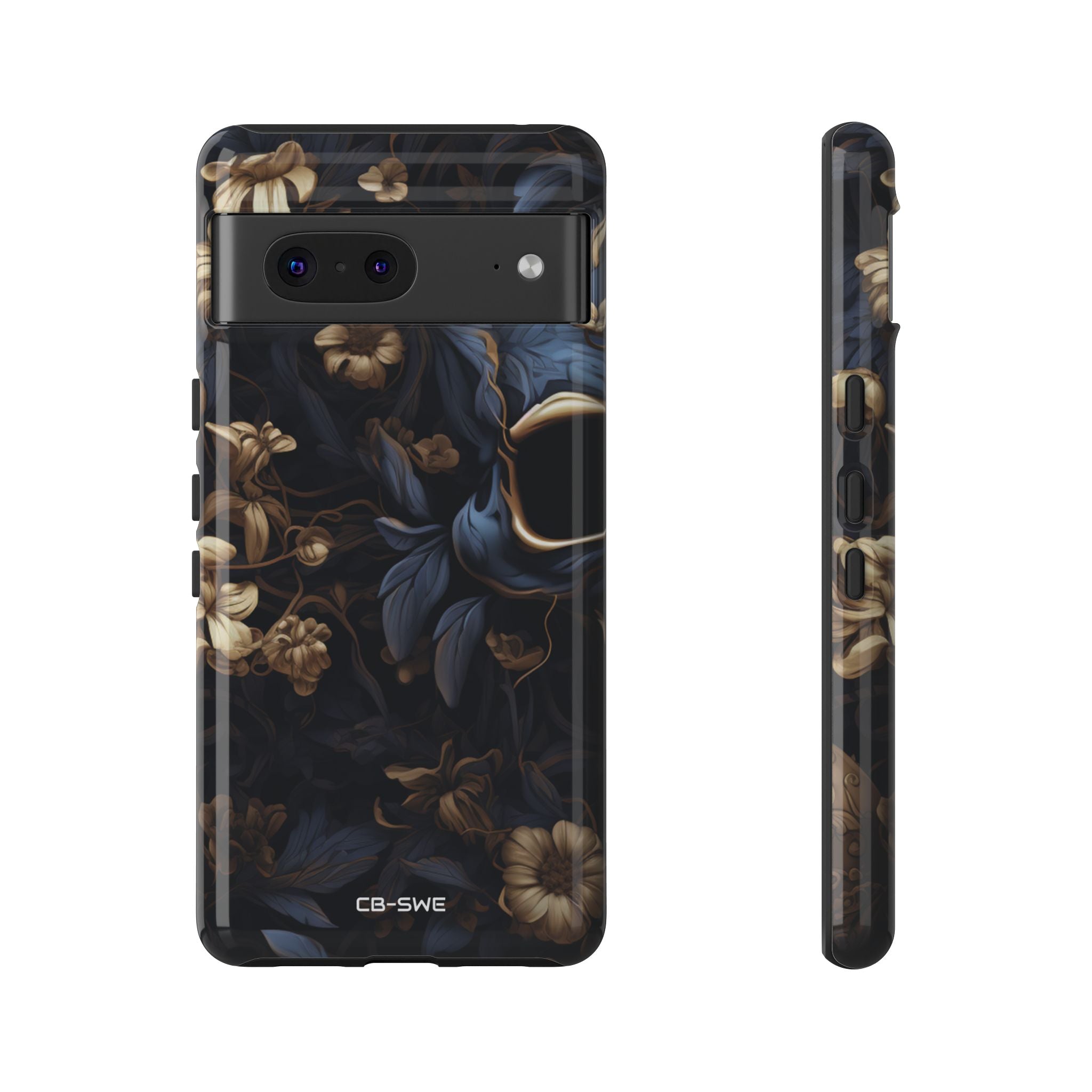 Gothic Floral Skull - Google Pixel Case