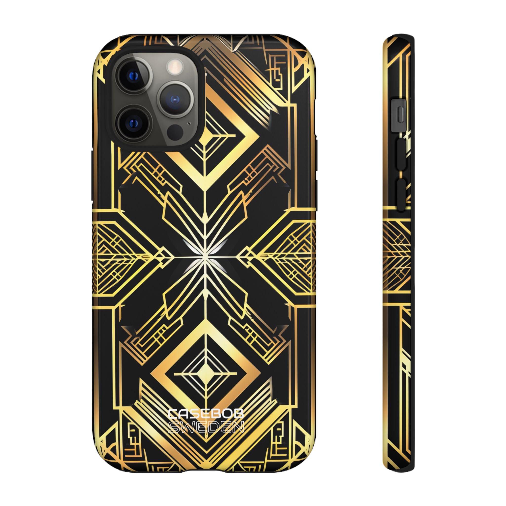 Golden Geometric Symphony iPhone 12 - Tough