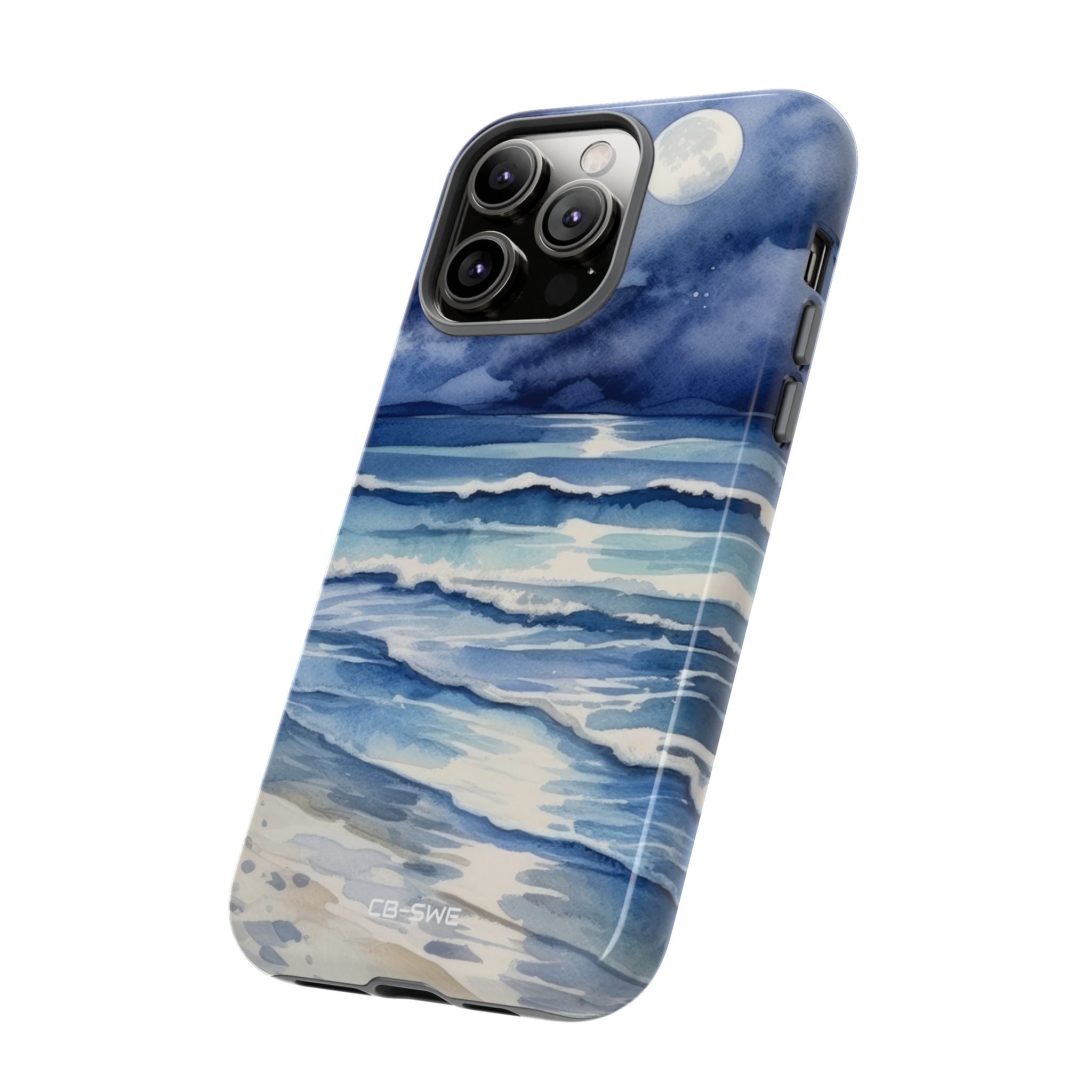 Moonlight Reflects Waves - iPhone Case