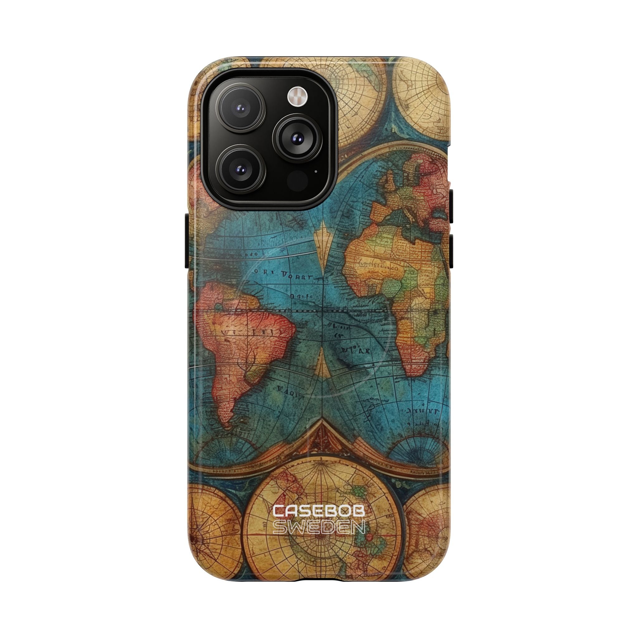 Vintage World Map iPhone 14 - Tough+