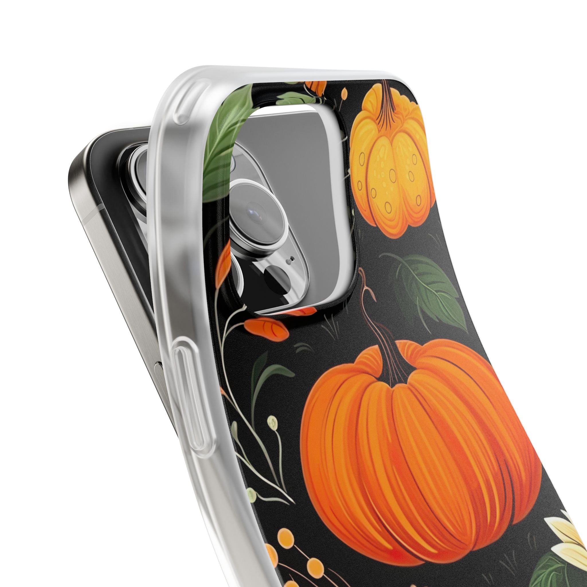 Pumpkin Glow iPhone 16 Pro Max Case - Soft