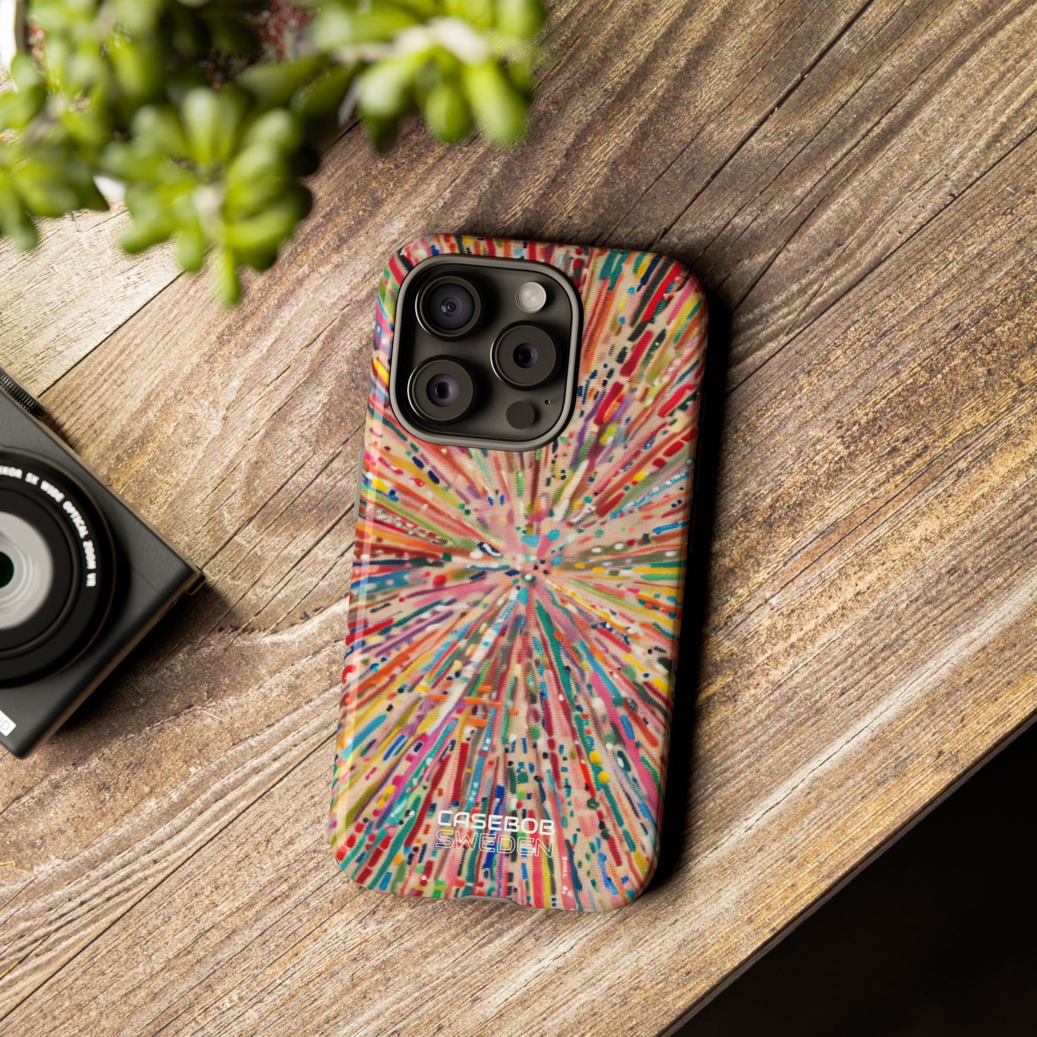 Esplosione di Colori Radianti iPhone 15 - Tough