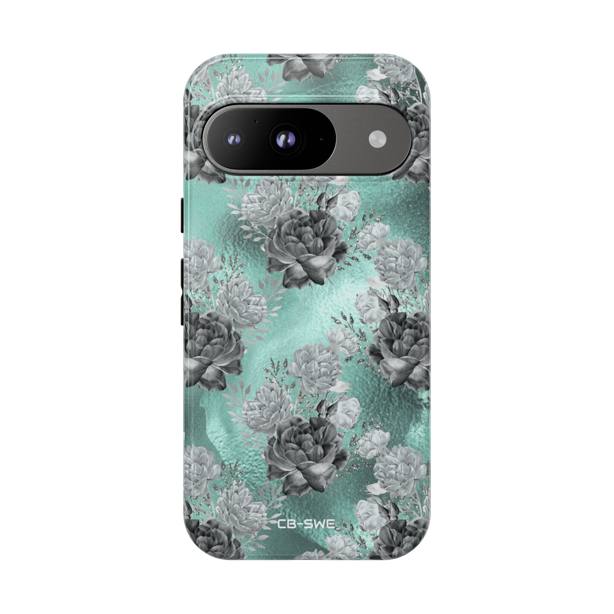 Teal Floral Elegance - Google Pixel Case