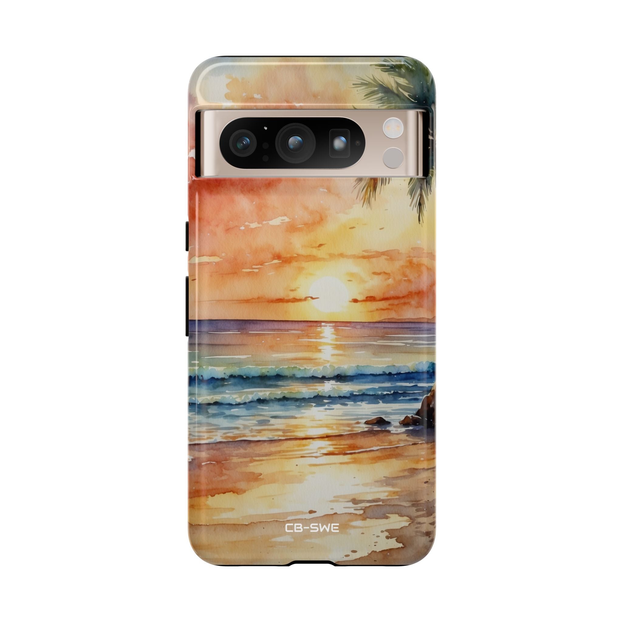 Sunset Kisses Ocean - Google Pixel Case