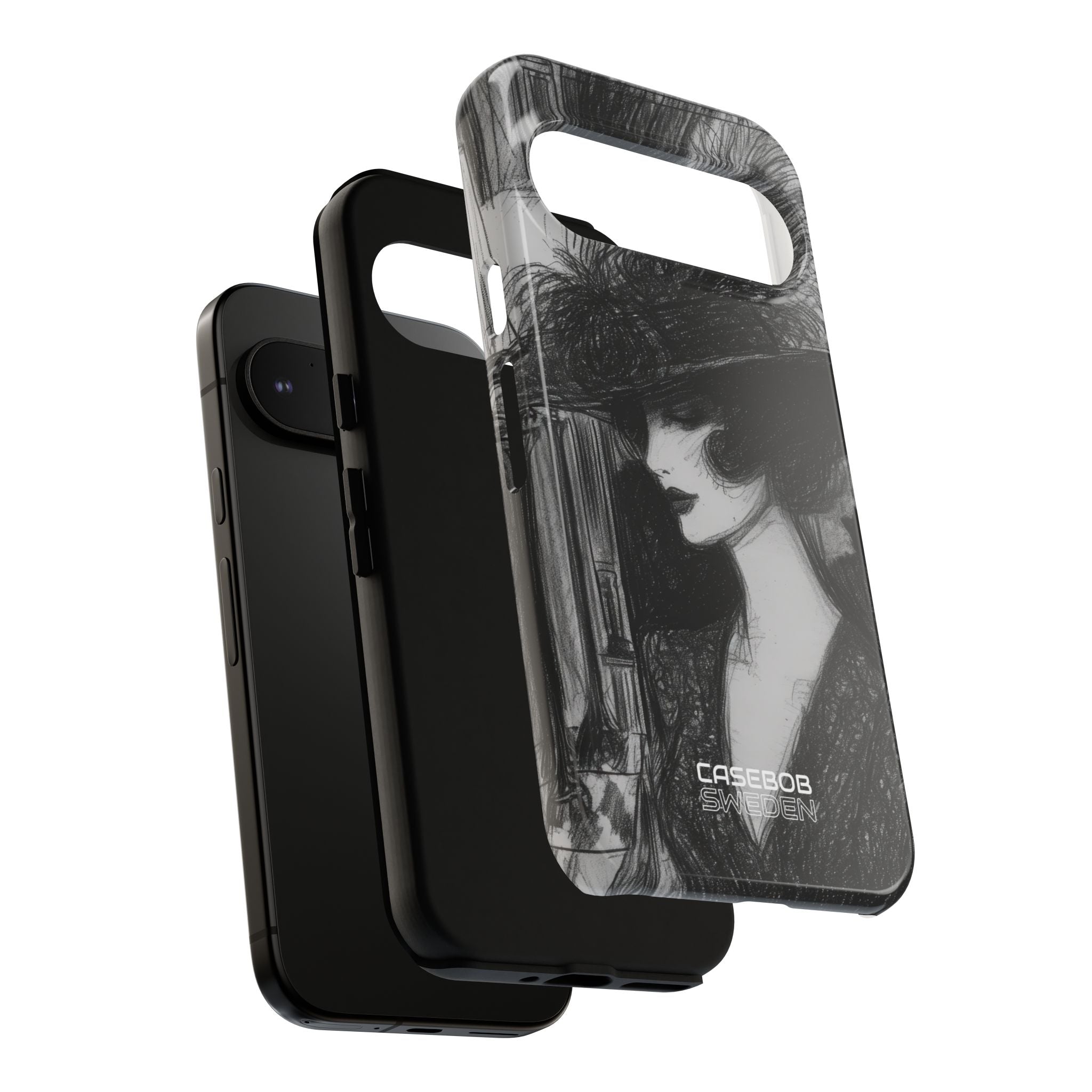 Vintage Feather Elegance Google Pixel 9 - Tough