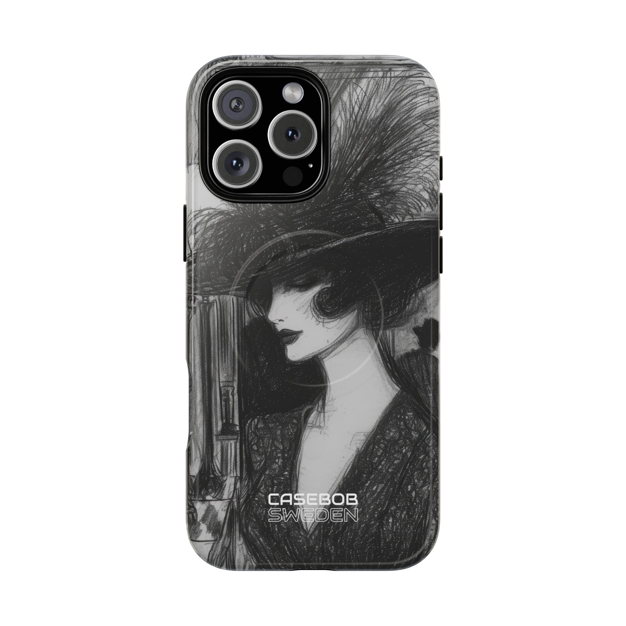 Vintage Feather Elegance iPhone 16 - Tough+