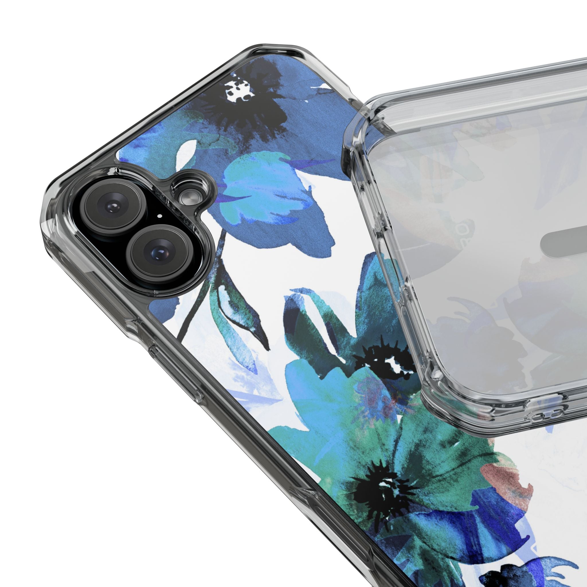 Blue Blossom Radiance iPhone 16 Plus Case - Impact