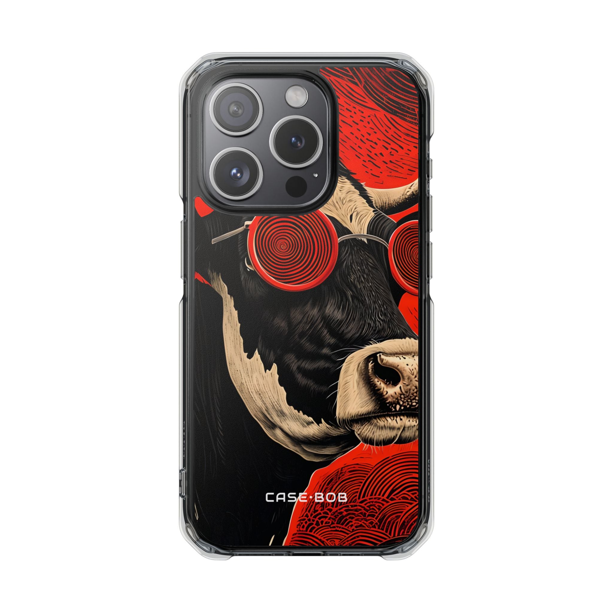 Hypnotic Cow iPhone 15 Pro Case - Impact