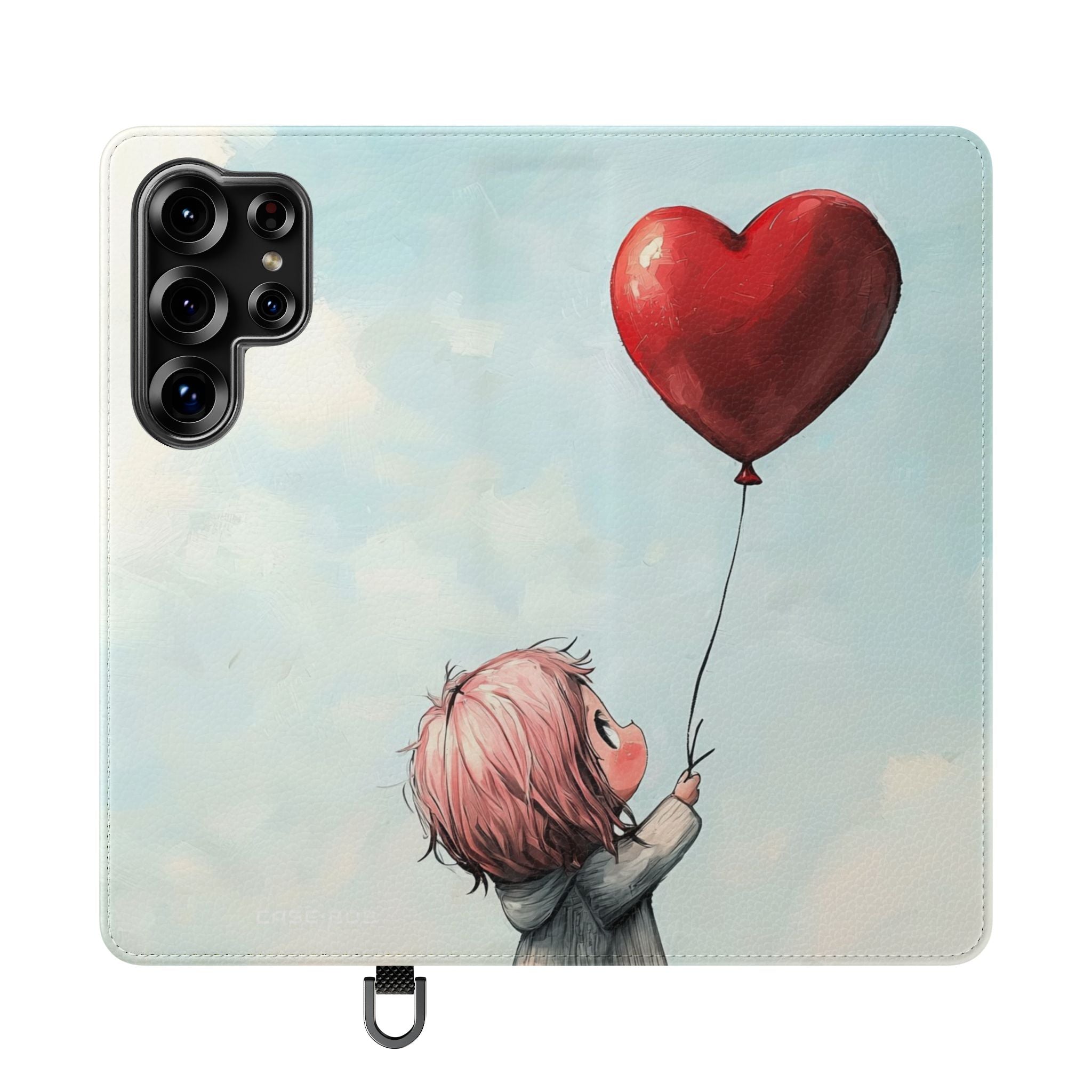 Heart Balloon Whimsy - Samsung S25 Ultra Case - Wallet