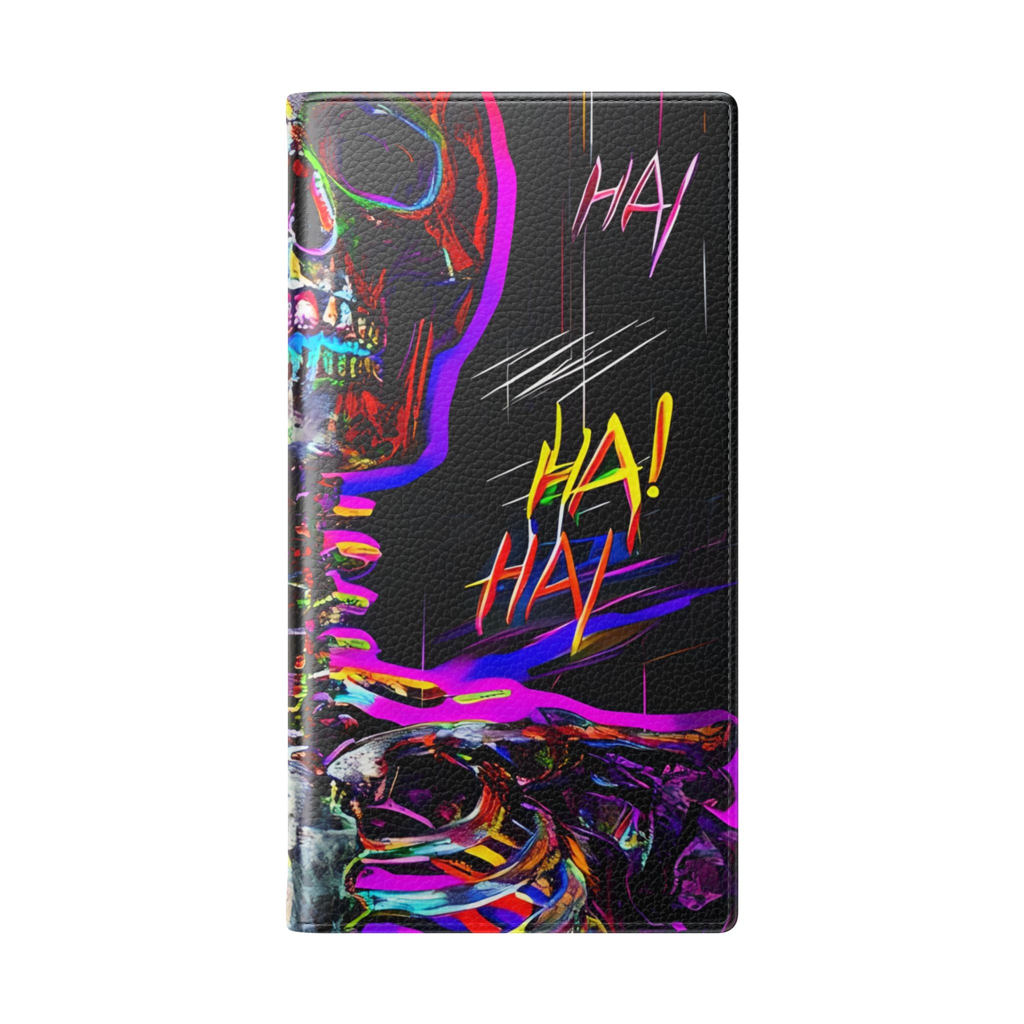 Neon Skeleton Laughter - Samsung S23 Ultra Case - Wallet