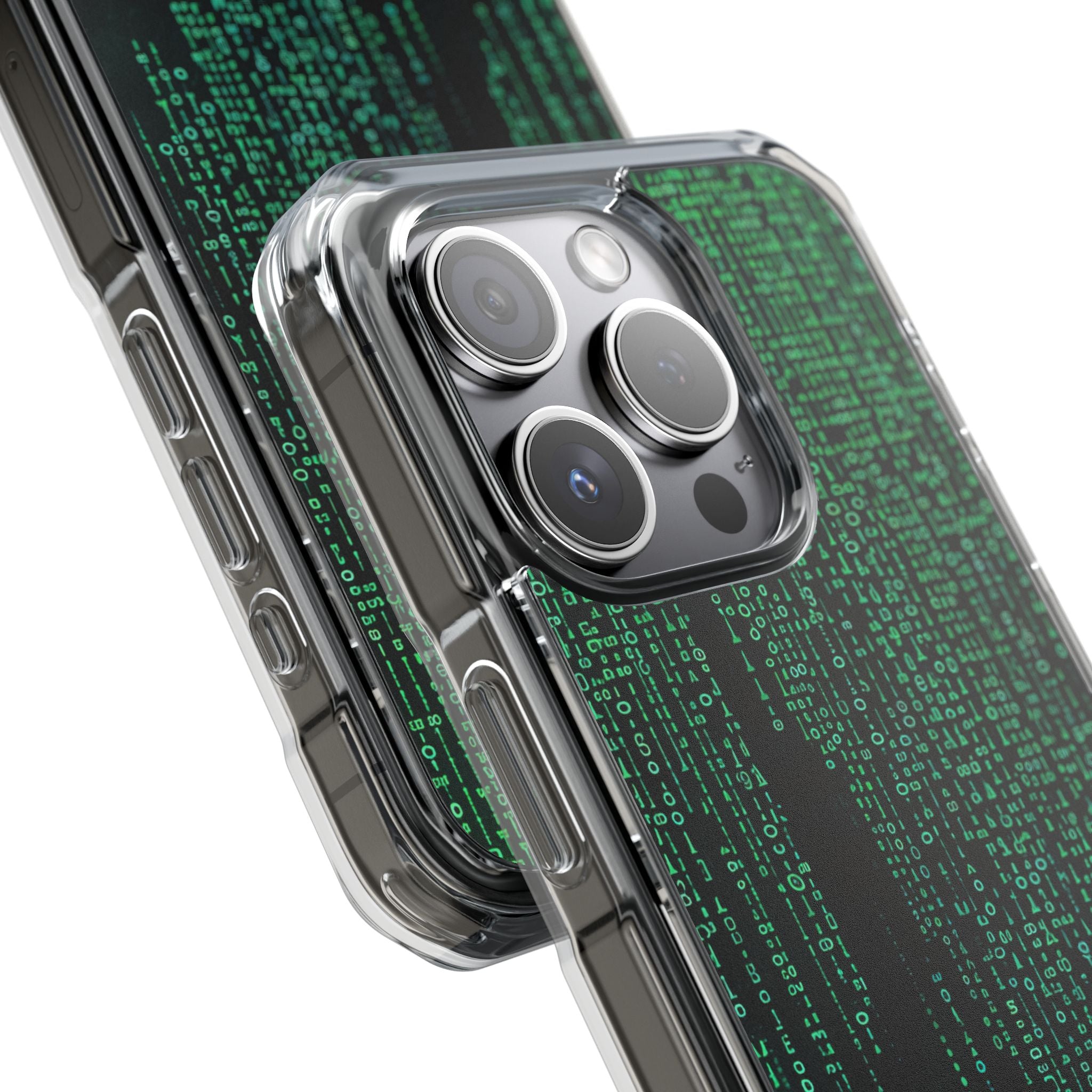 Neon Data Stream iPhone 15 - Impact Clear+