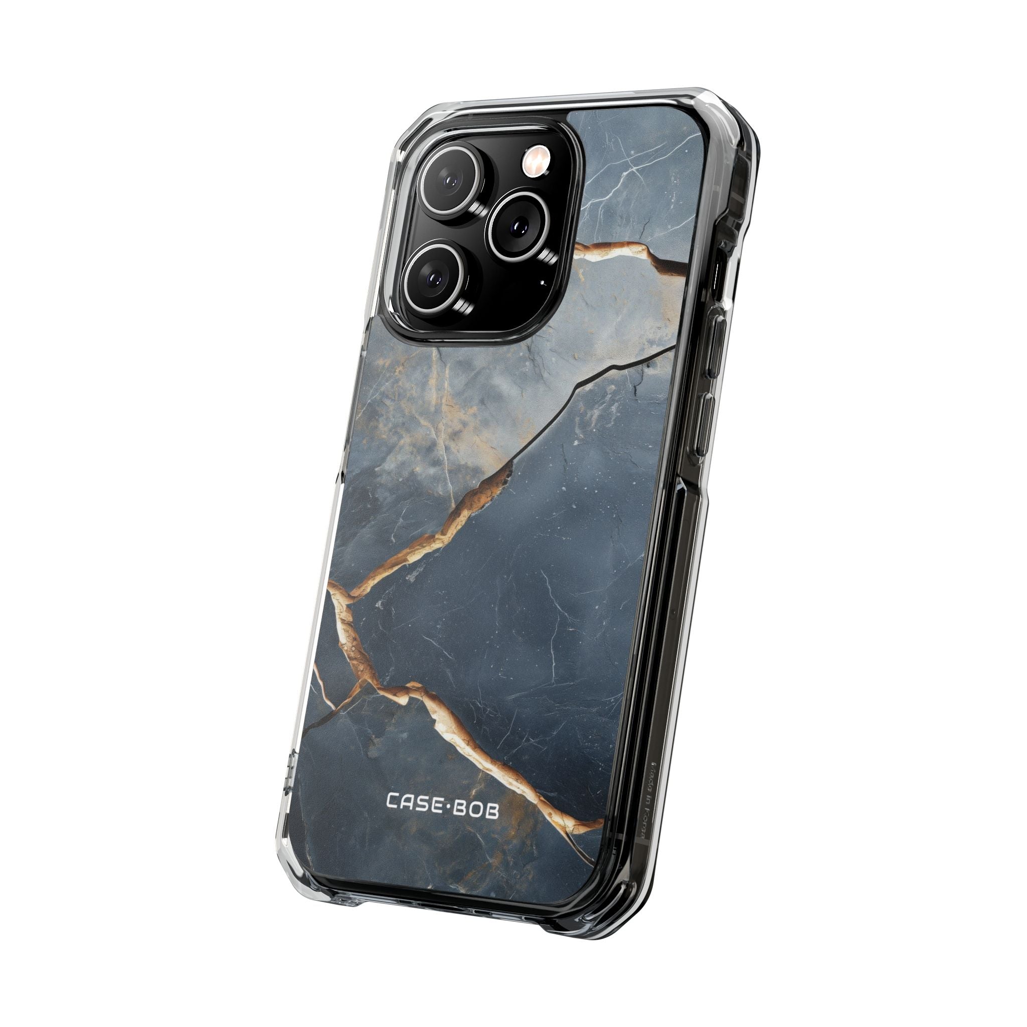 Jagged Vein Navy iPhone 14 Pro Case - Impact