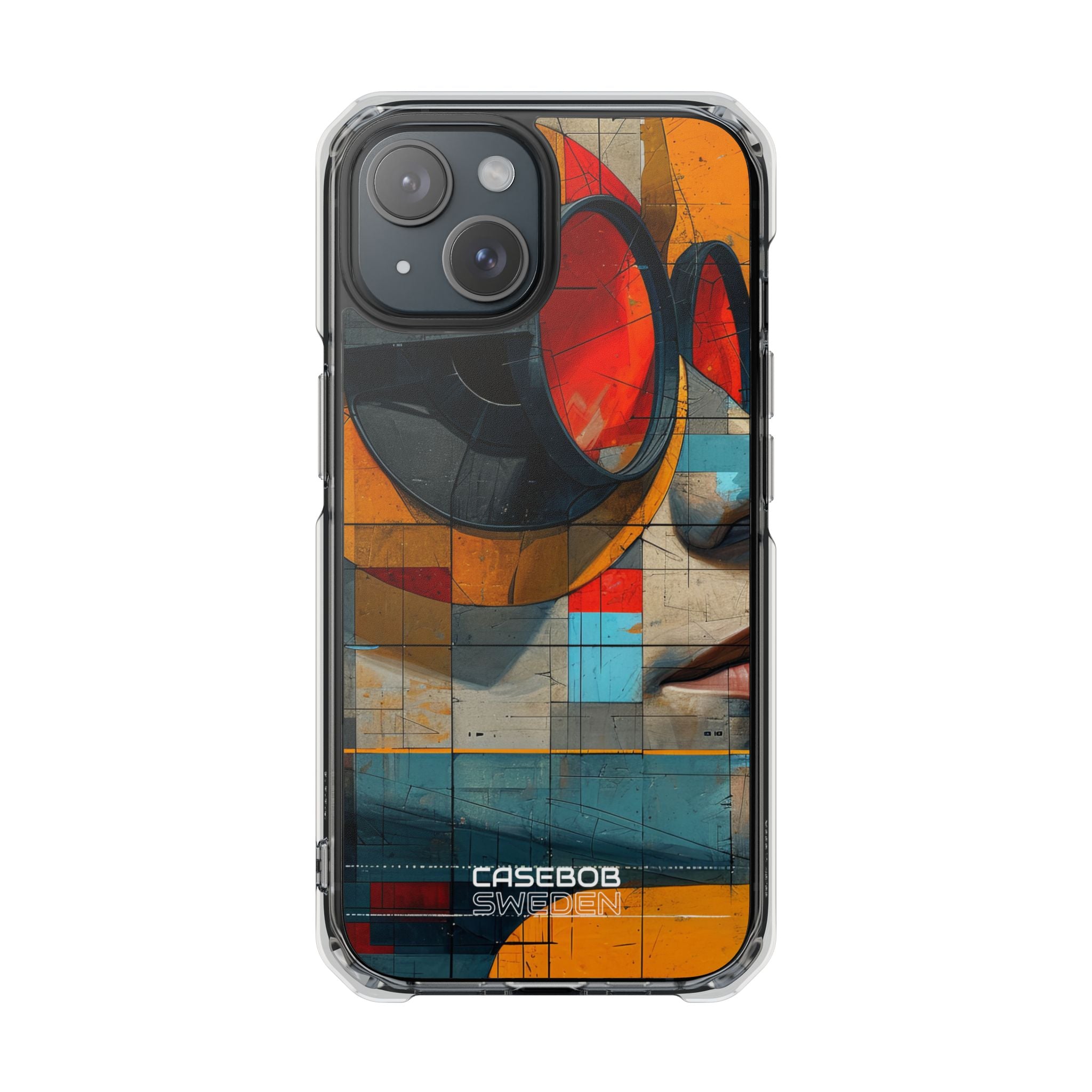 Futuristic Cubist Visions iPhone 15 - Impact Clear+