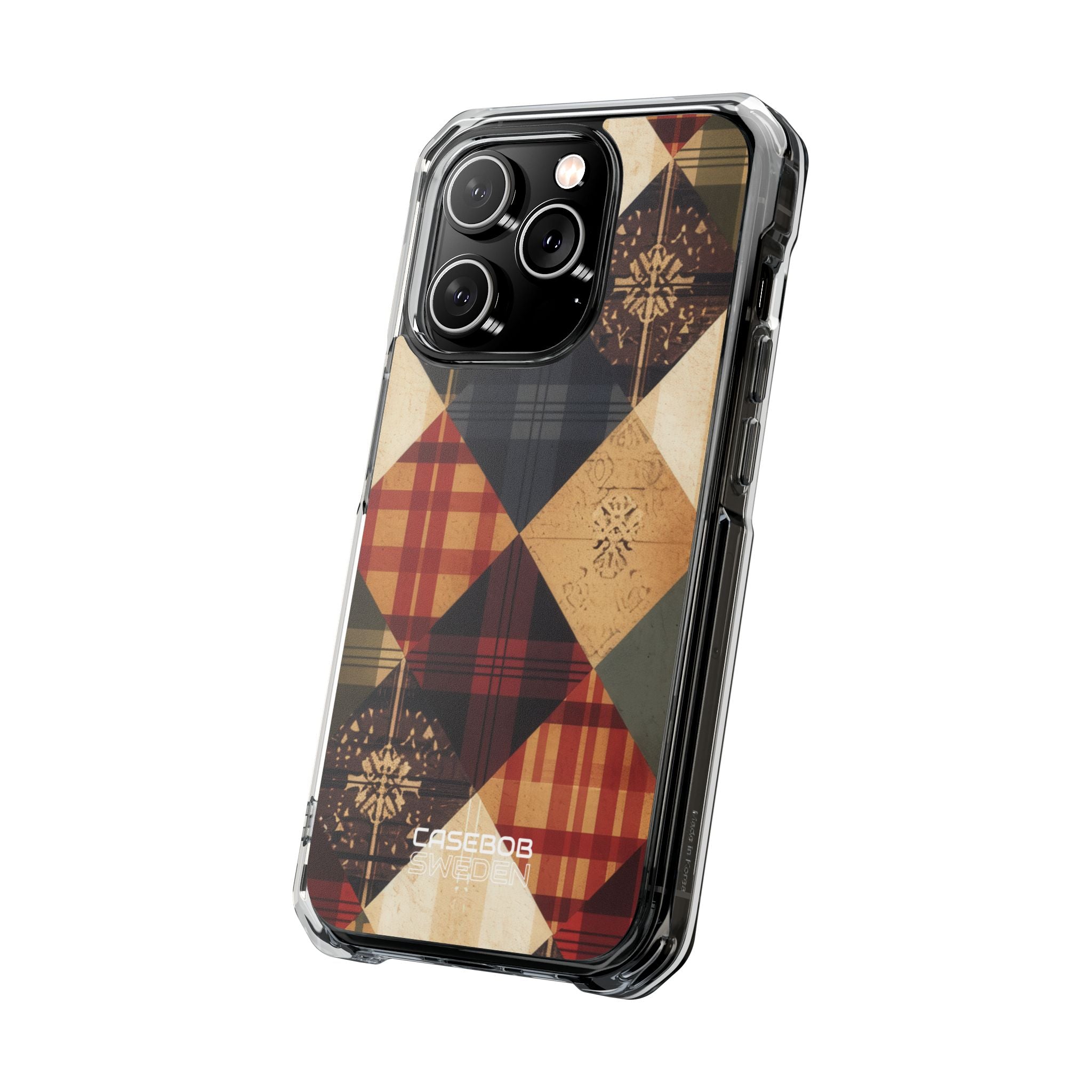 Rustic Quilt Charm iPhone 14 - Impact Clear+