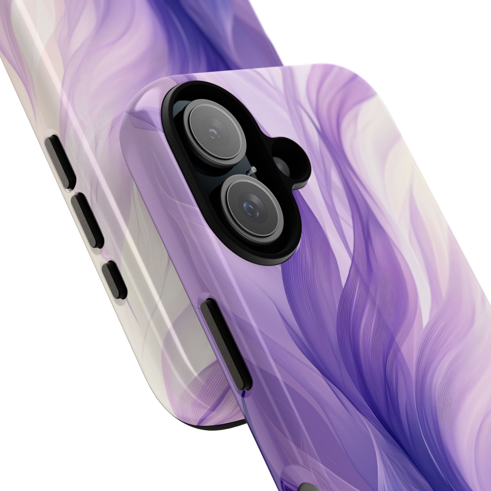 Purple Ribbon Waves iPhone 16 Pro Case - Tough