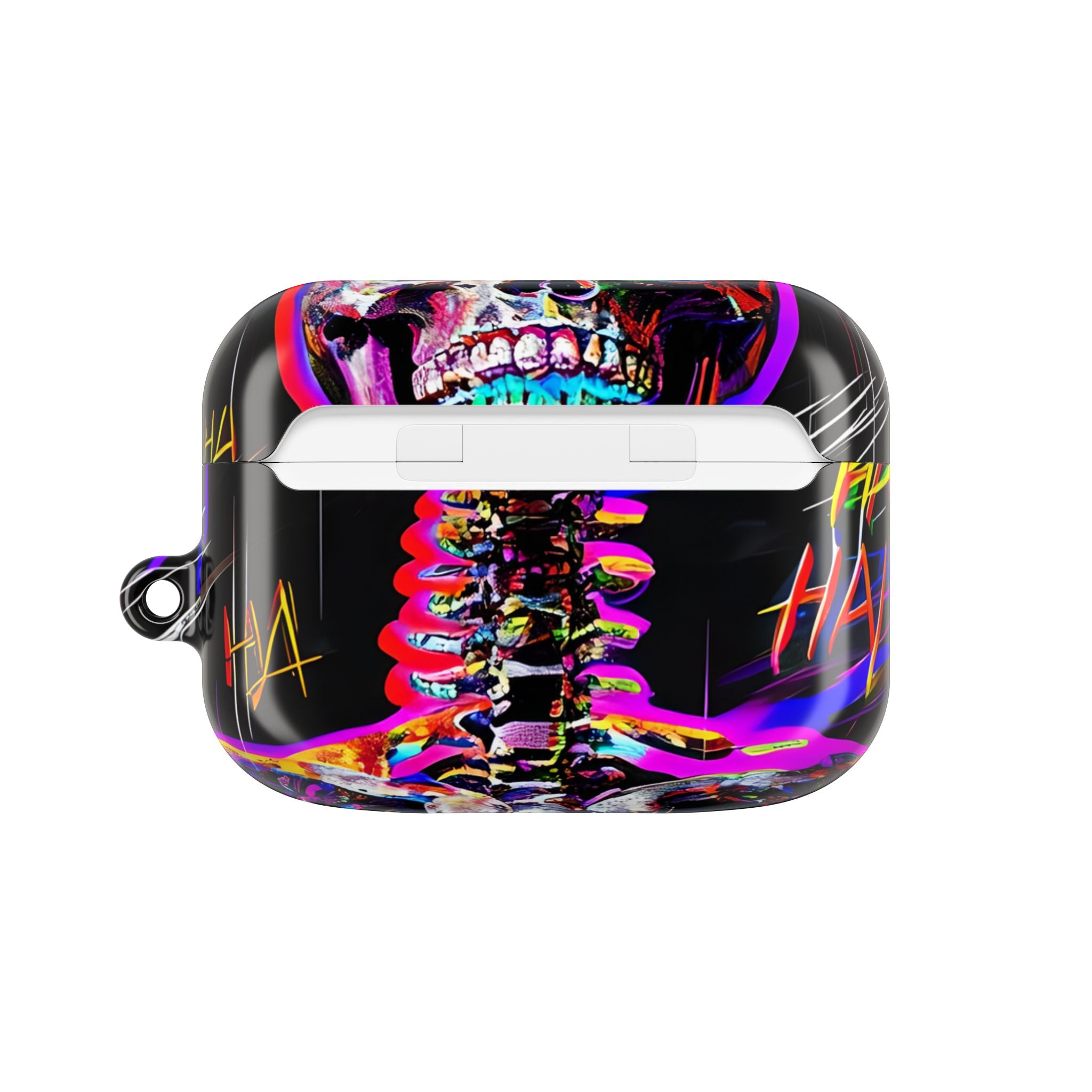 Neon Skeleton Laughter - AirPods Case