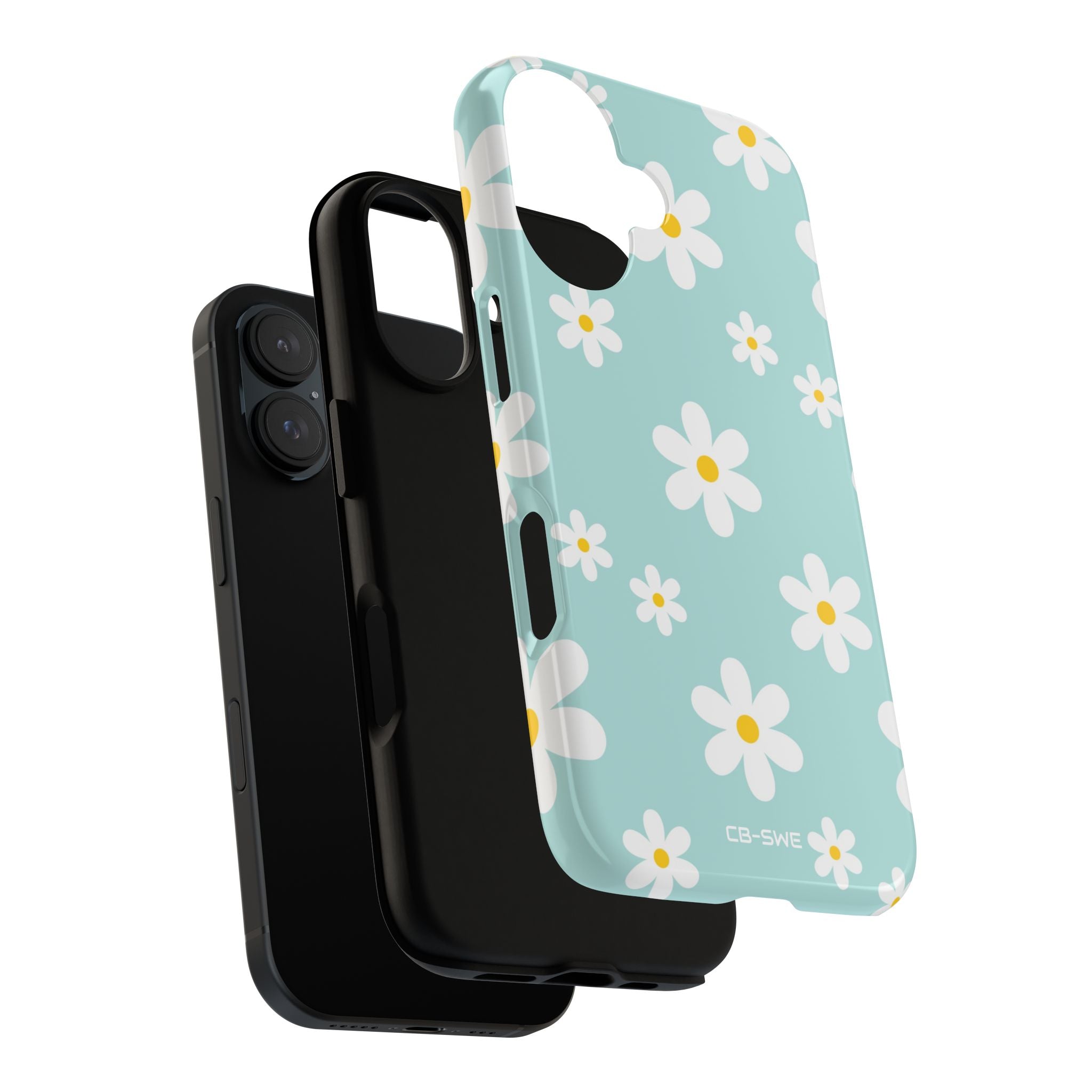 Daisies On Blue - iPhone Case