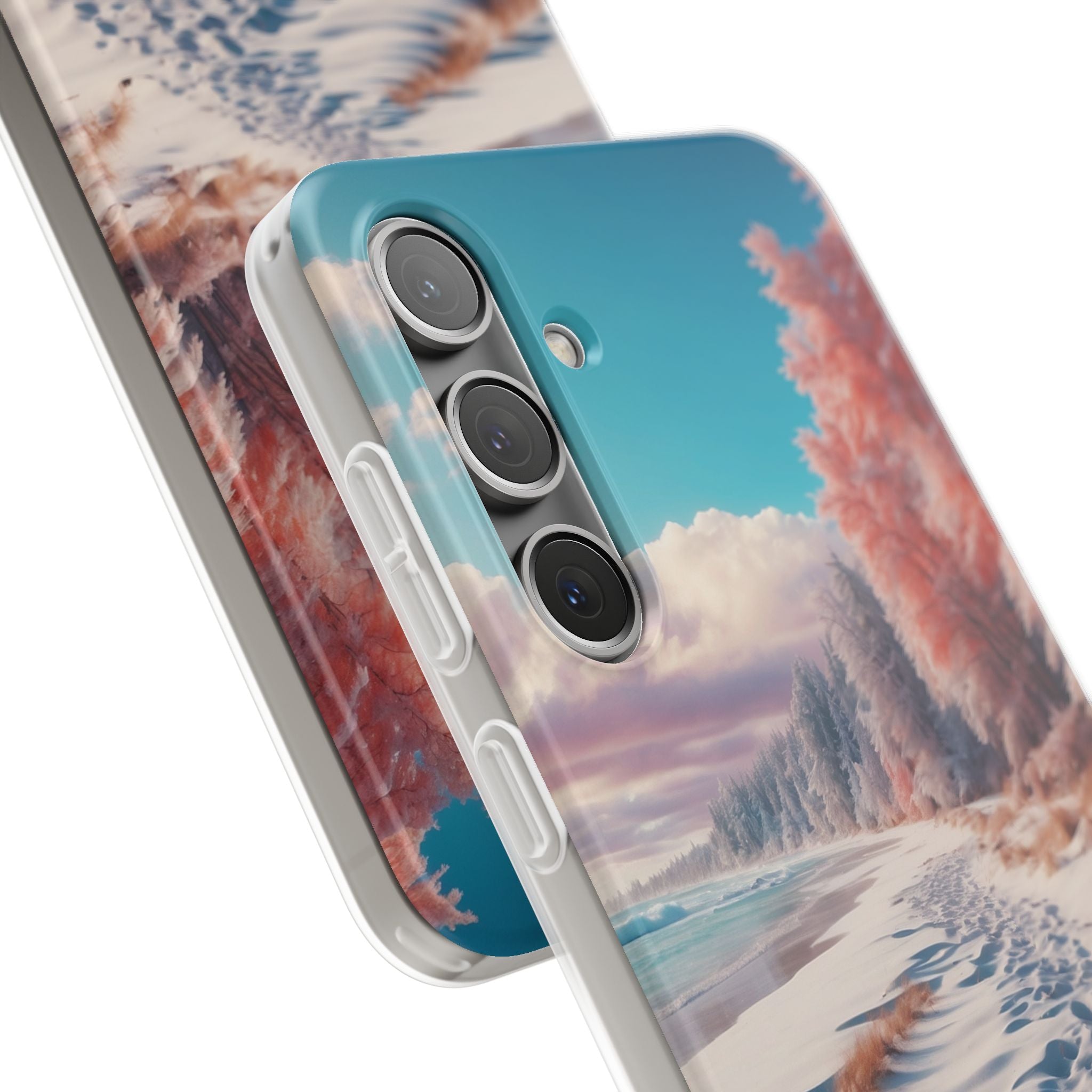 Snowy Footprints Samsung S24 Plus Case - Soft