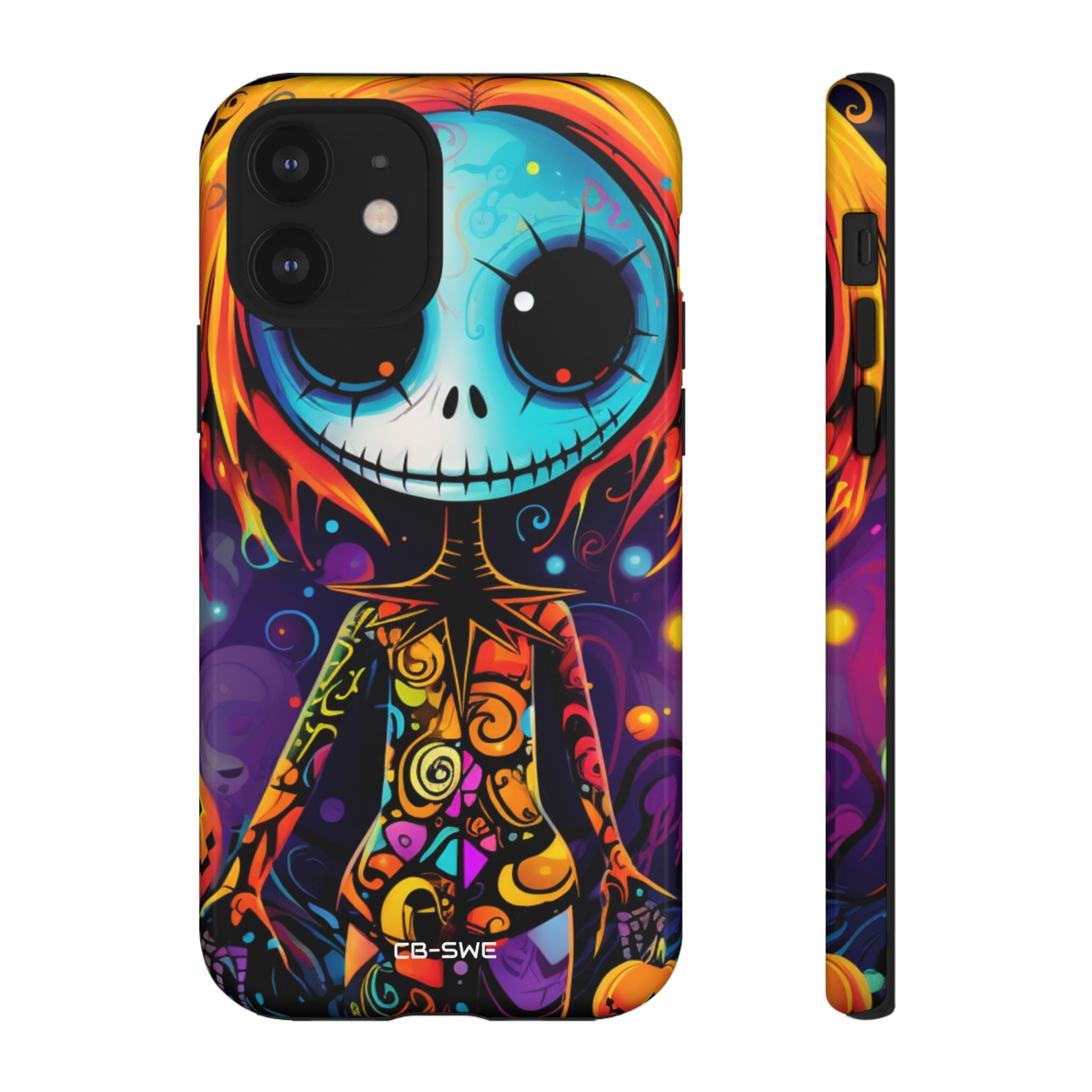 Skeletal Figure Laughs - iPhone Case