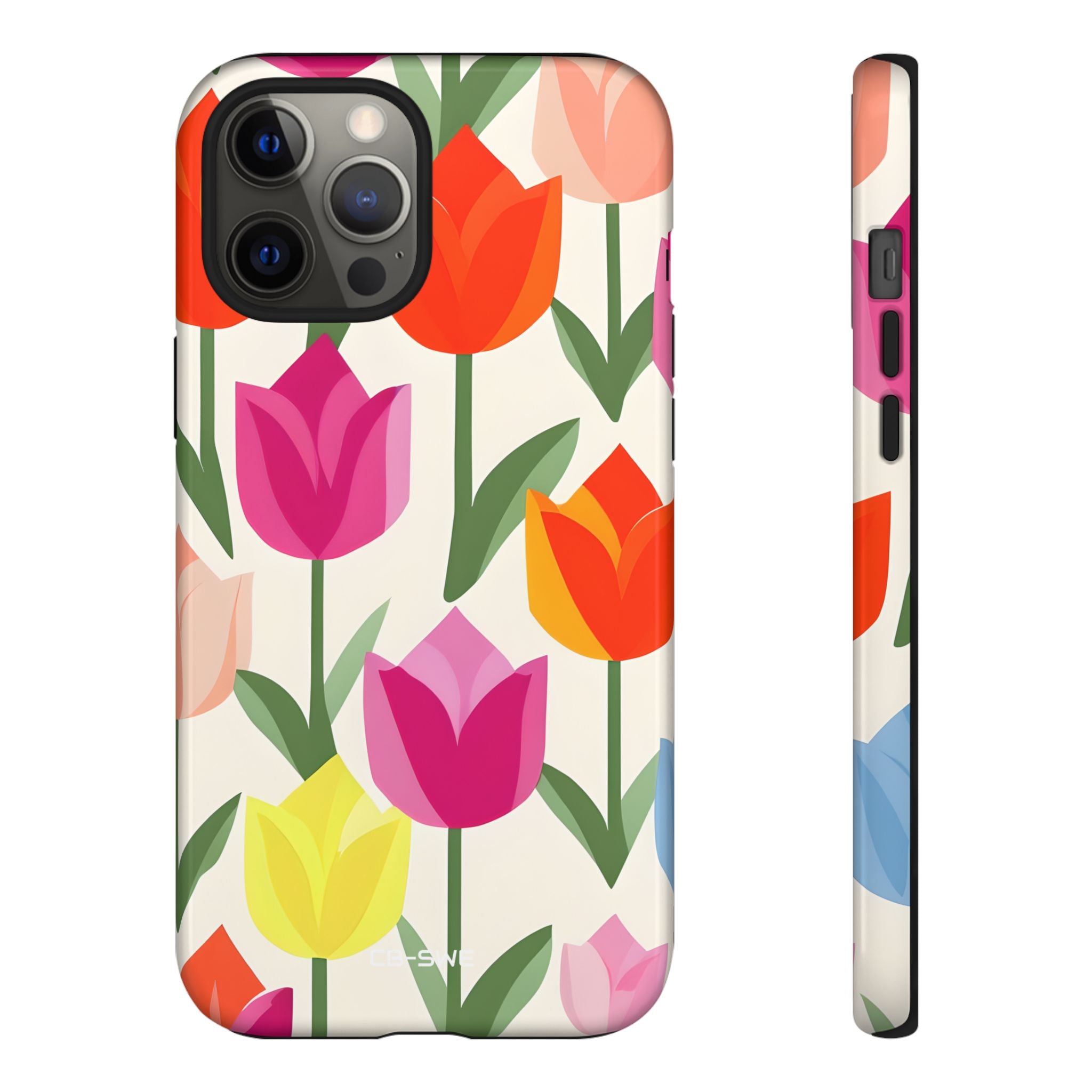 Vibrant Tulip Array - iPhone Case