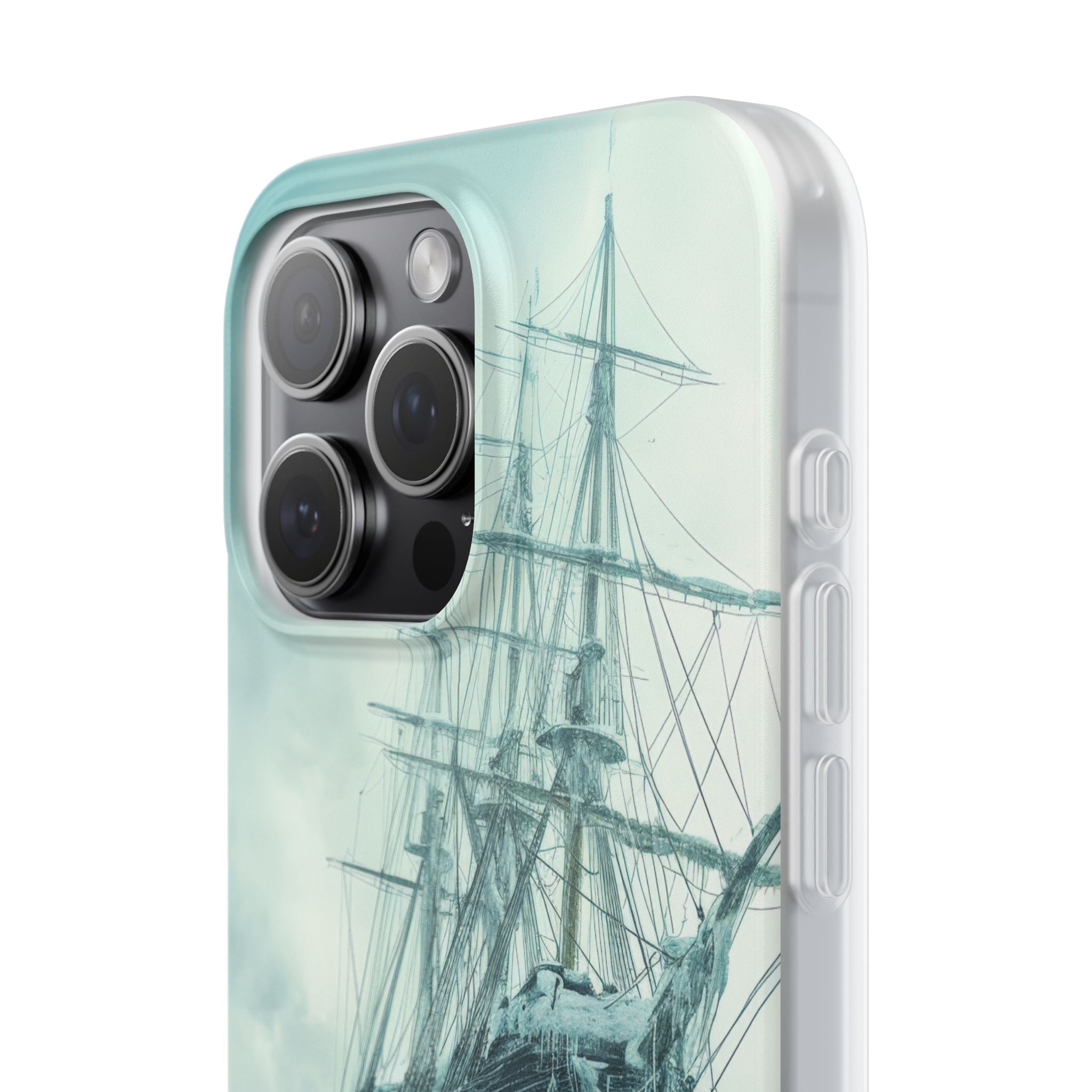Icebound Ship iPhone 15 Pro Max Case - Soft