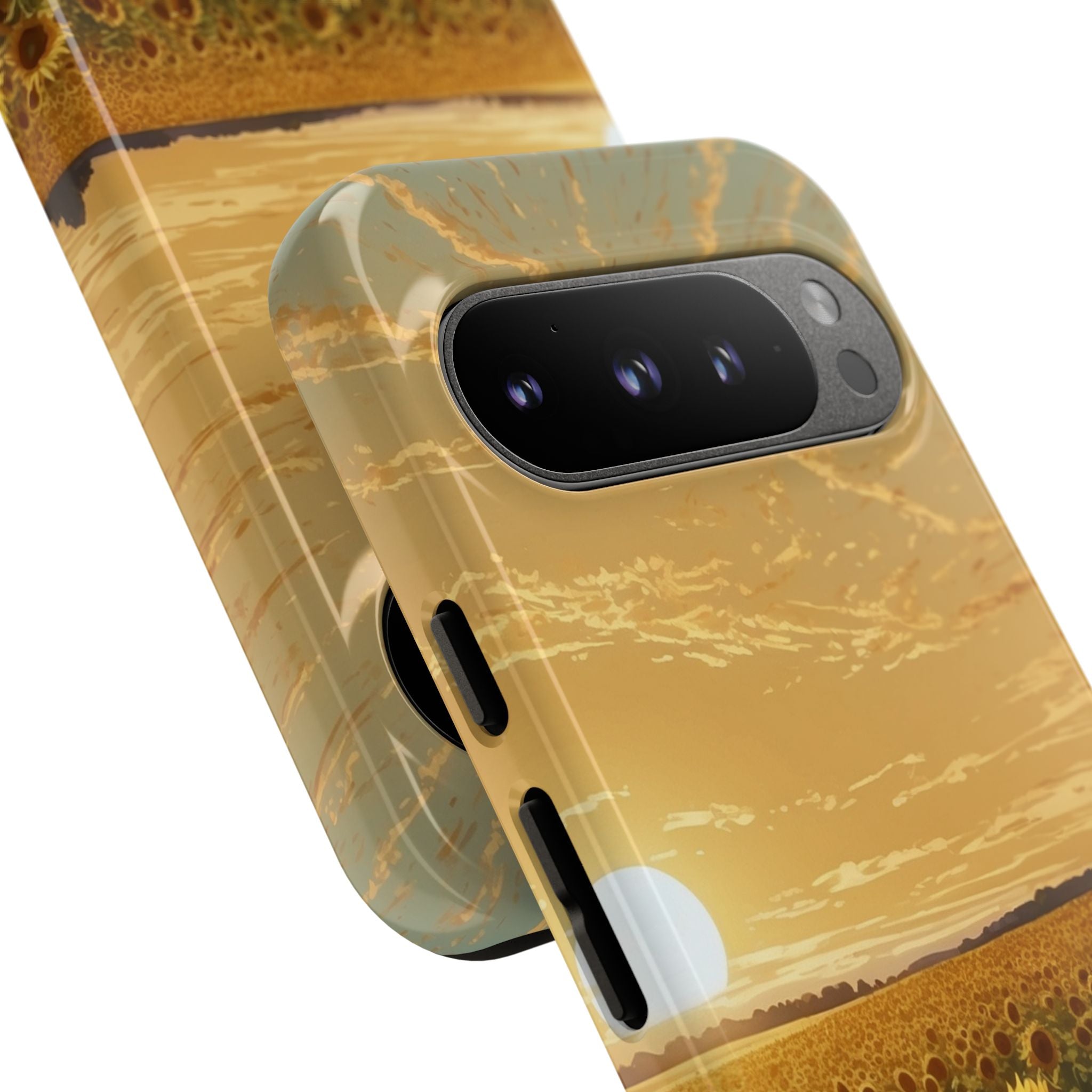 Sunflowers Embrace Sunset - Google Pixel Case