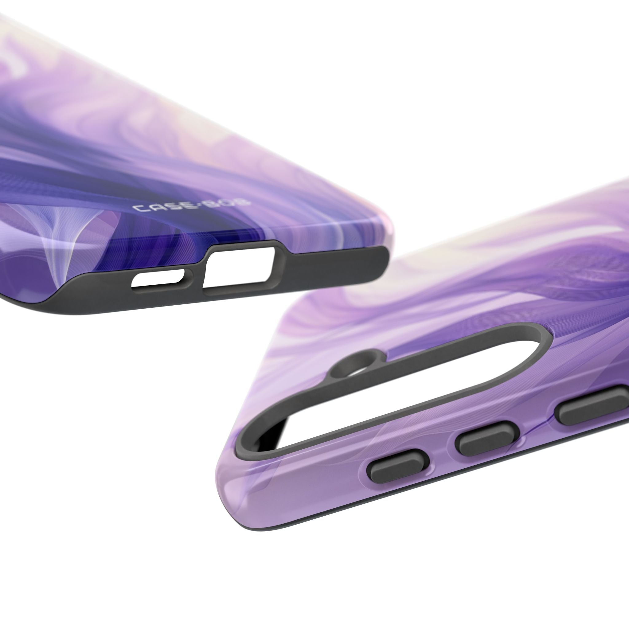 Purple Ribbon Waves Samsung S25 Plus Case - Tough