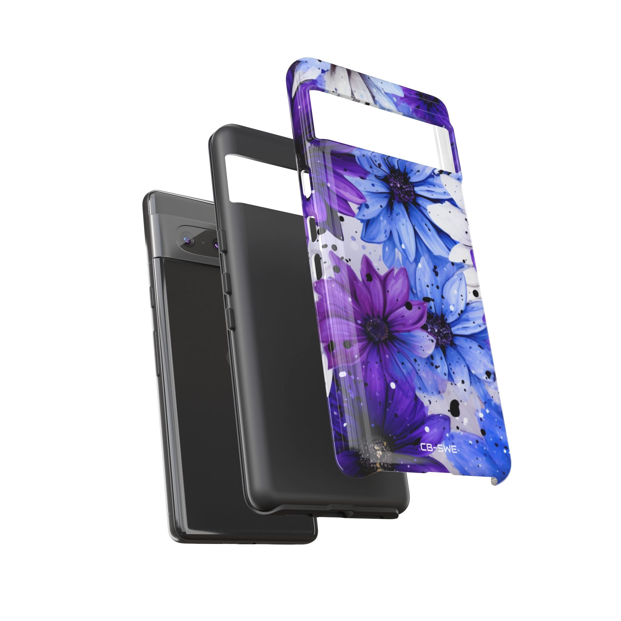 Vivid Splattered Blooms - Google Pixel Case