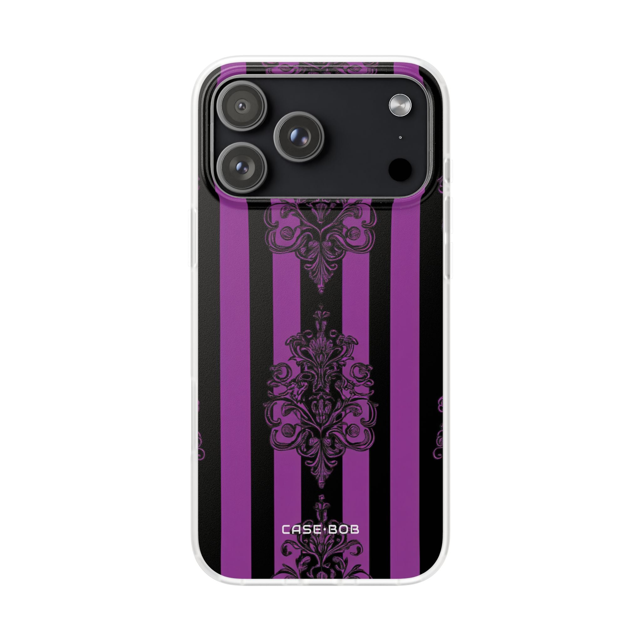 Damask Elegance Purple iPhone 17 Pro MaxCase - Soft
