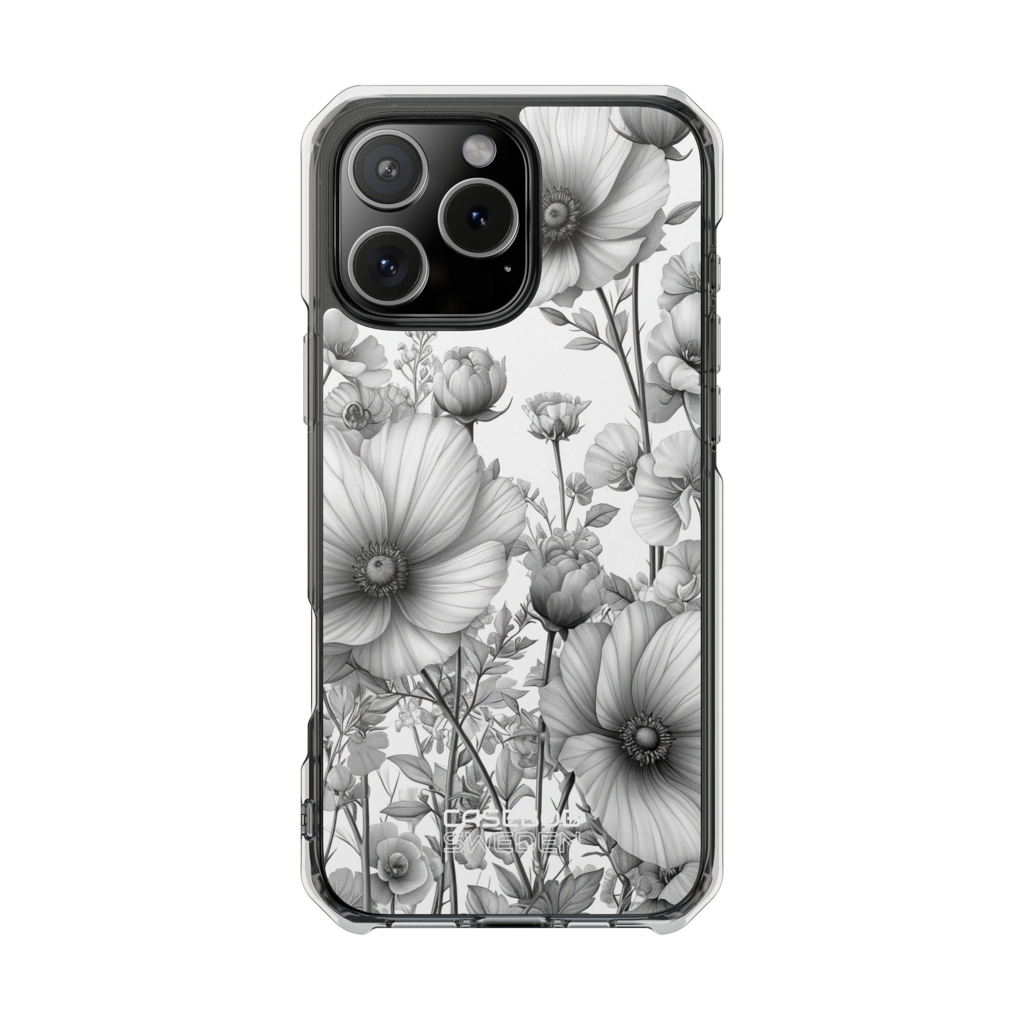 Vintage Floral Etching iPhone 16 - Impact Clear+