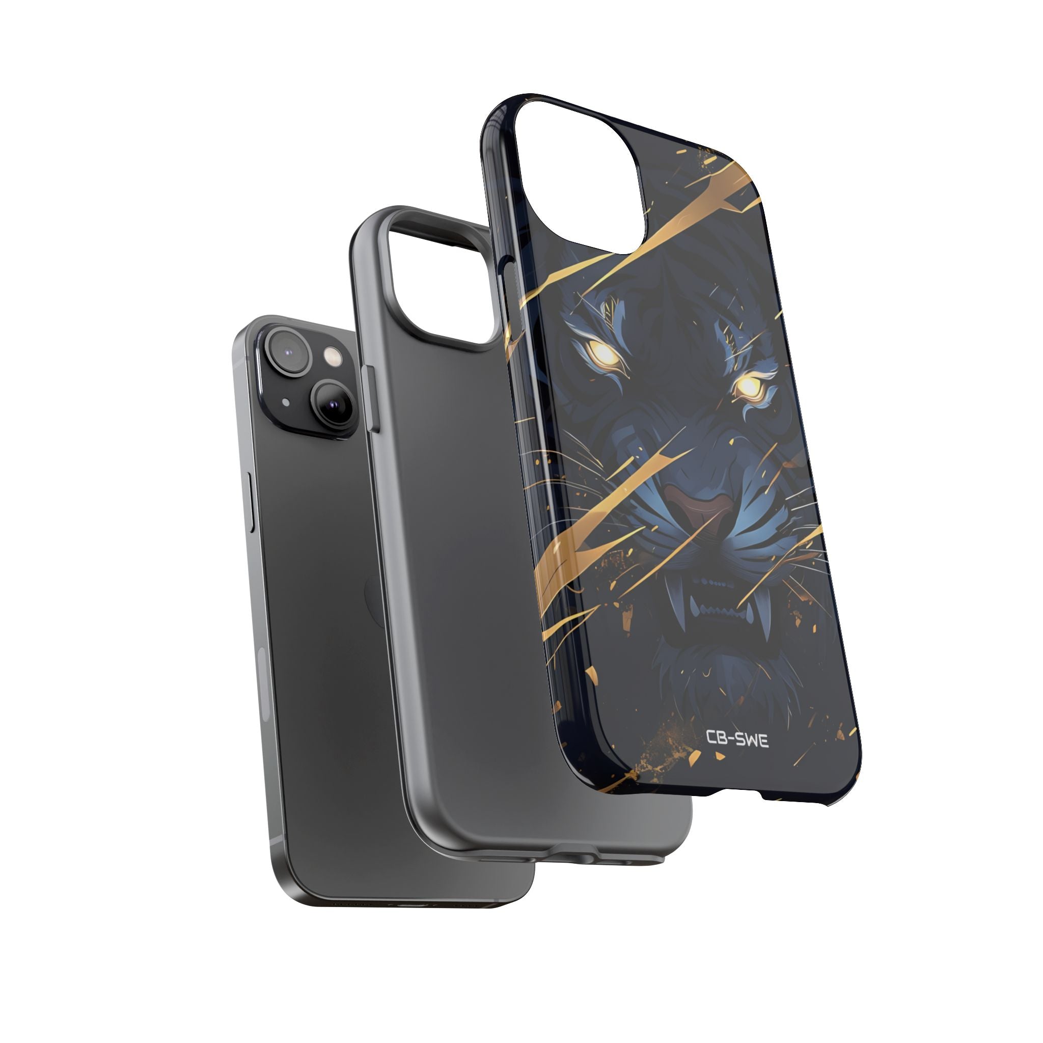 Tiger's Glowing Gaze - iPhone Case