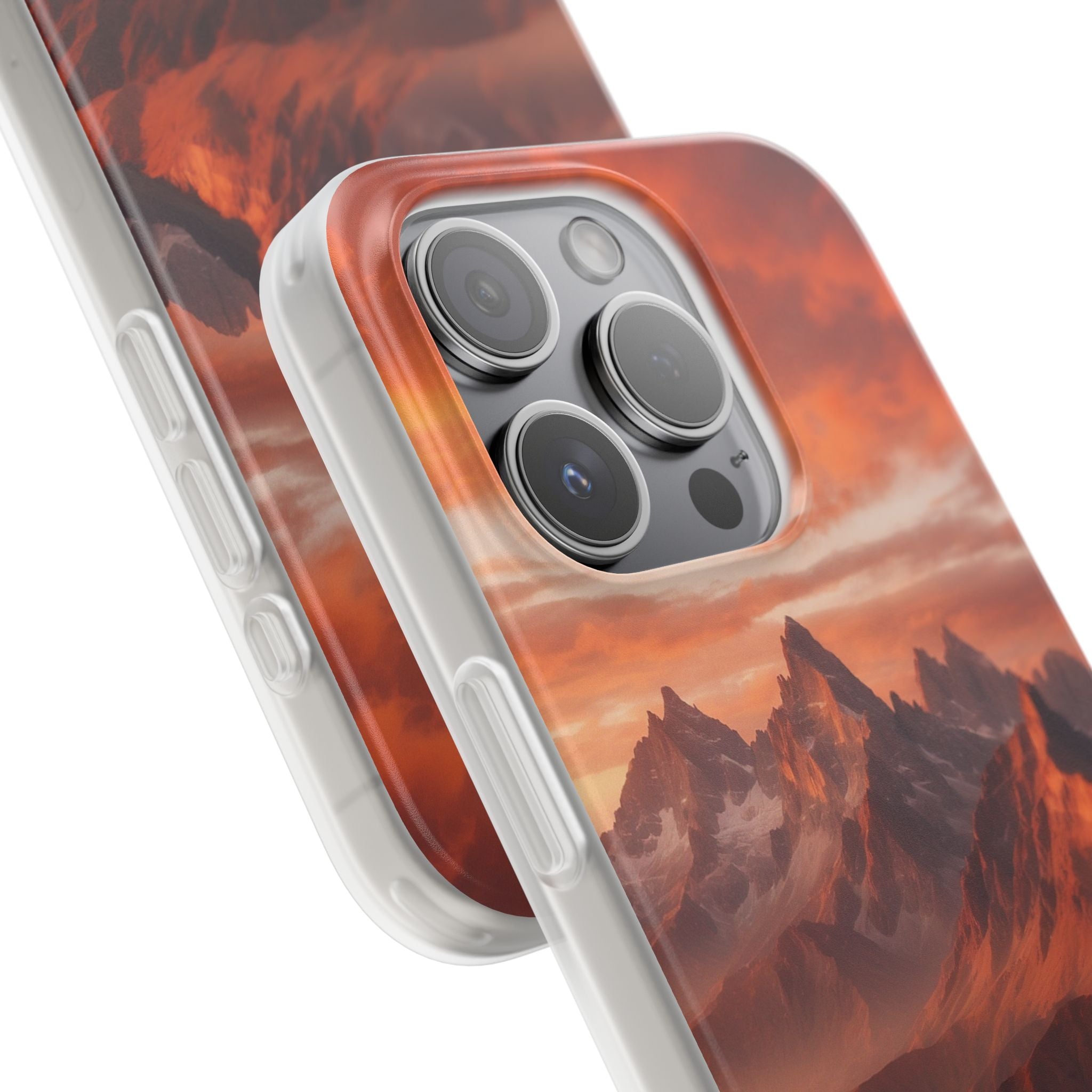 Jagged Glow iPhone 15 Pro Case - Soft