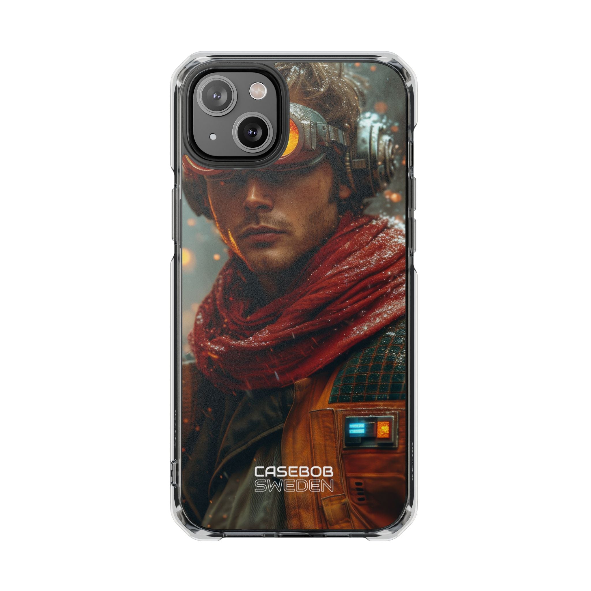 Futuristic Steampunk Explorer iPhone 14 - Impact Clear+