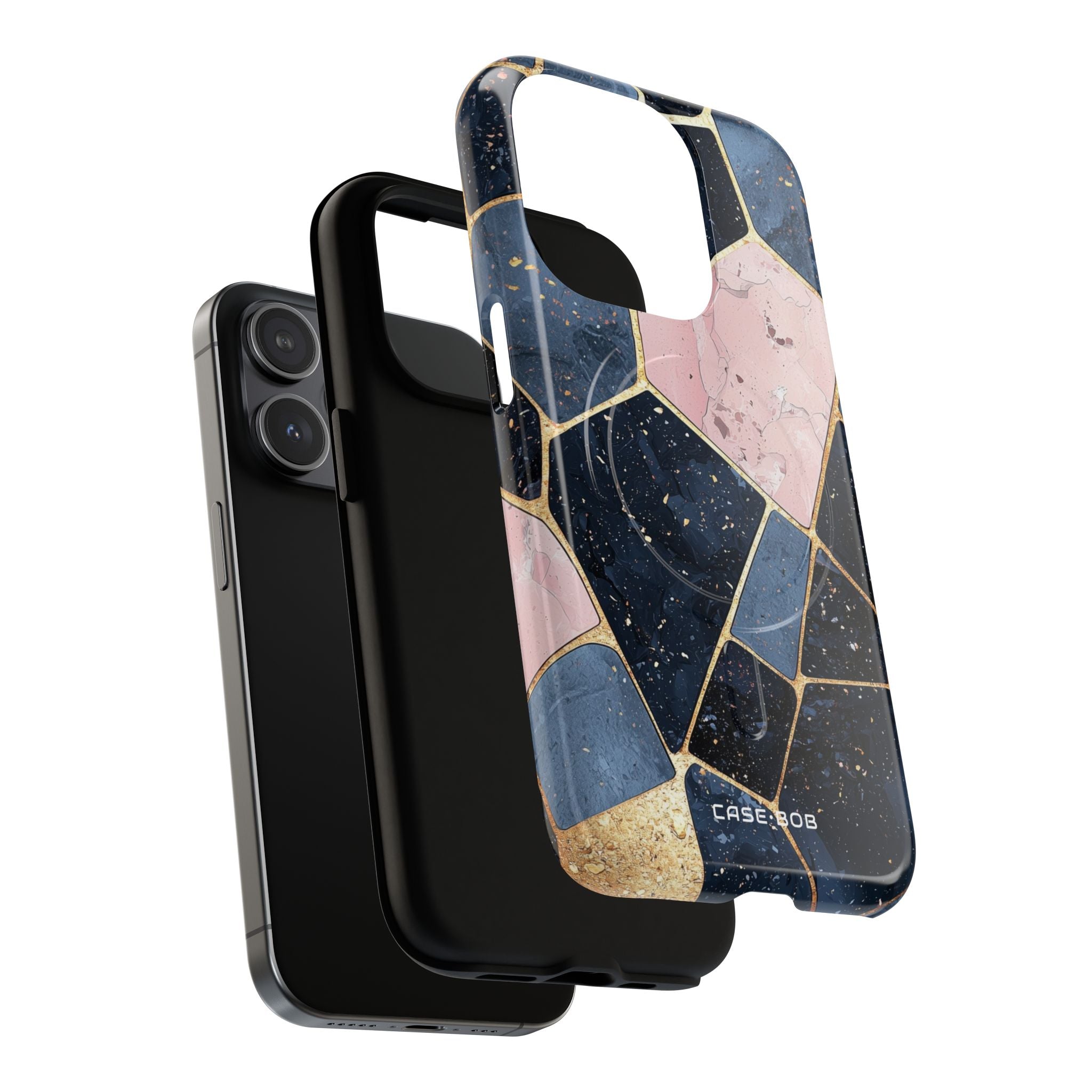 Golden Mosaic iPhone 15 Pro Case - Tough+