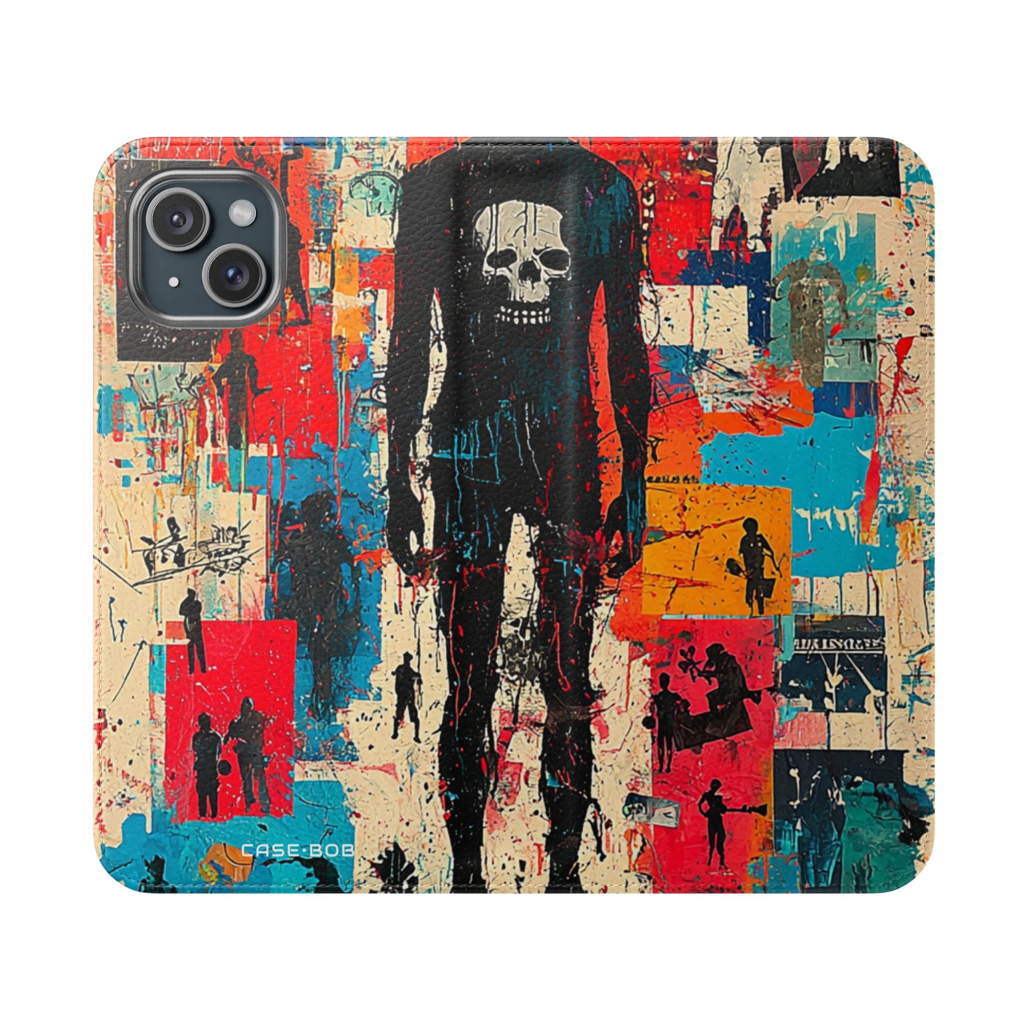 Skull Shadow - iPhone 15 Plus Case - Wallet