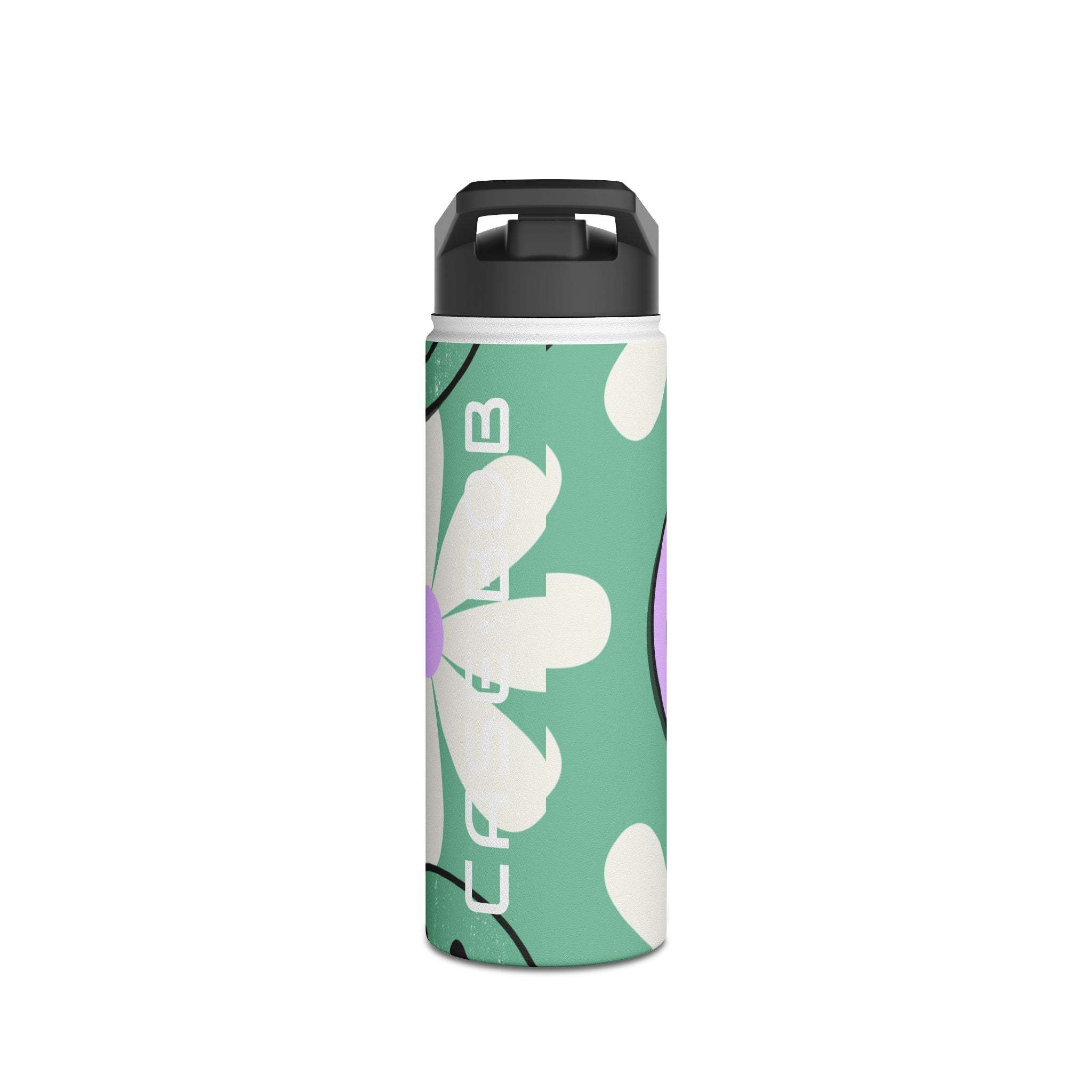 Smiley Daisy Glow - Stainless Steel Water Bottle